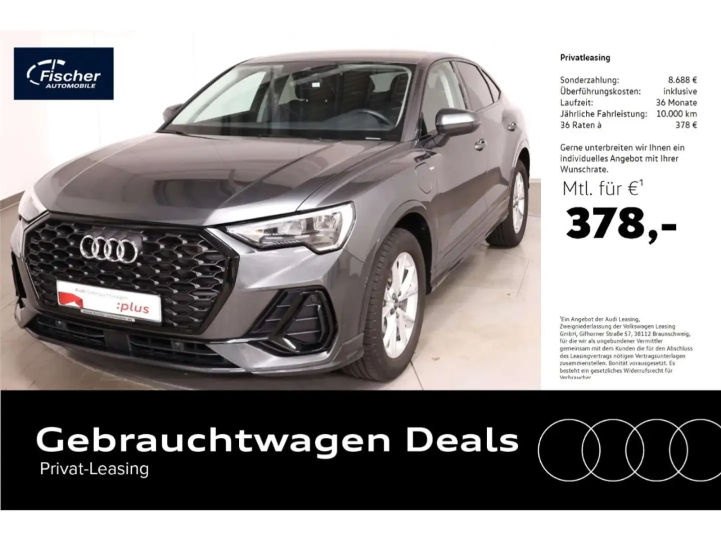 Audi Q3 Sportback 45 TFSI e S line S-Tronic AHK/NAV Grigio - 1