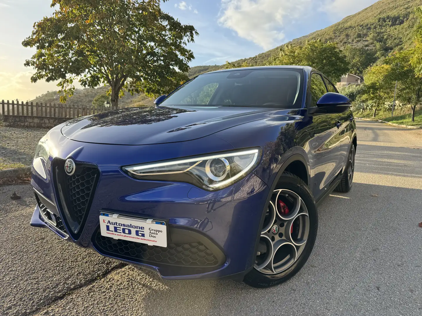 Alfa Romeo Stelvio 2.2 Turbodiesel 190cv AT8 Q4 Sprint..Navi..Pelle Blu/Azzurro - 1