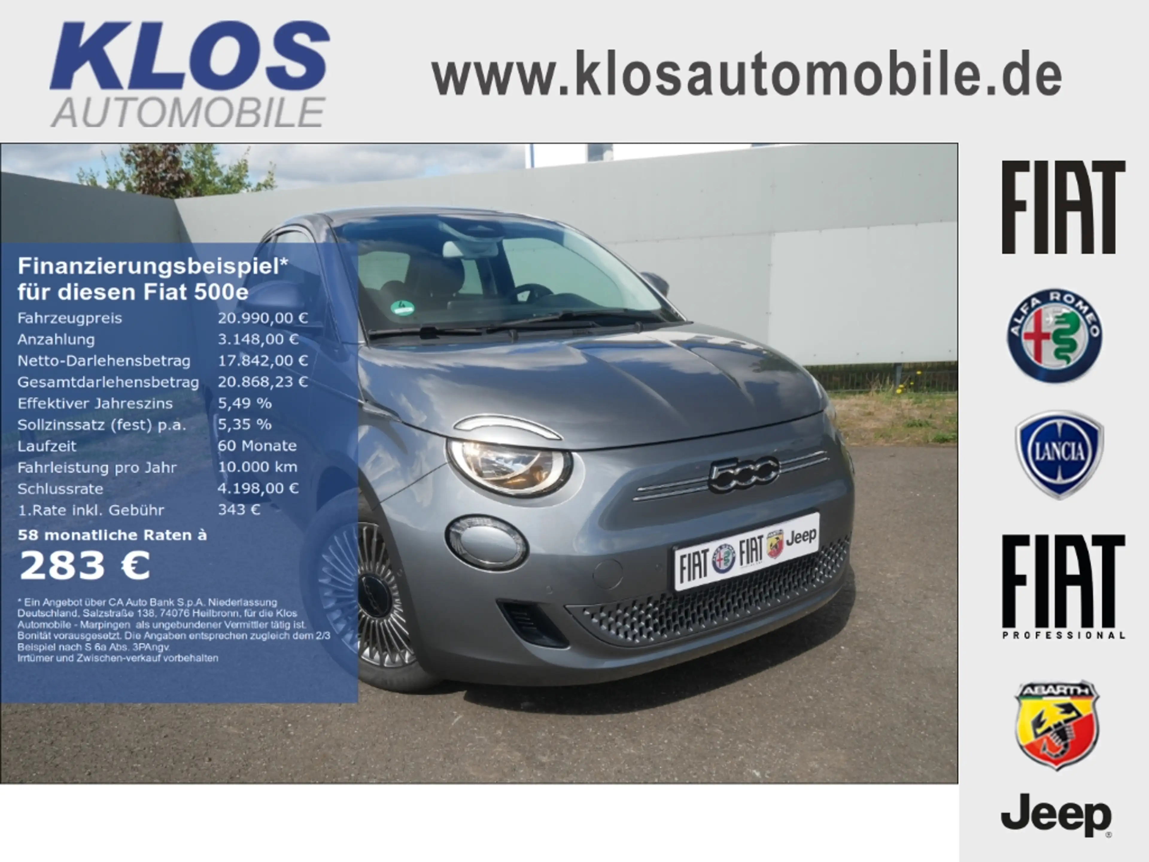 Fiat 500e AT 42 Kwh 118PS KOMFORT STYLE KAMERA SHZ ALU