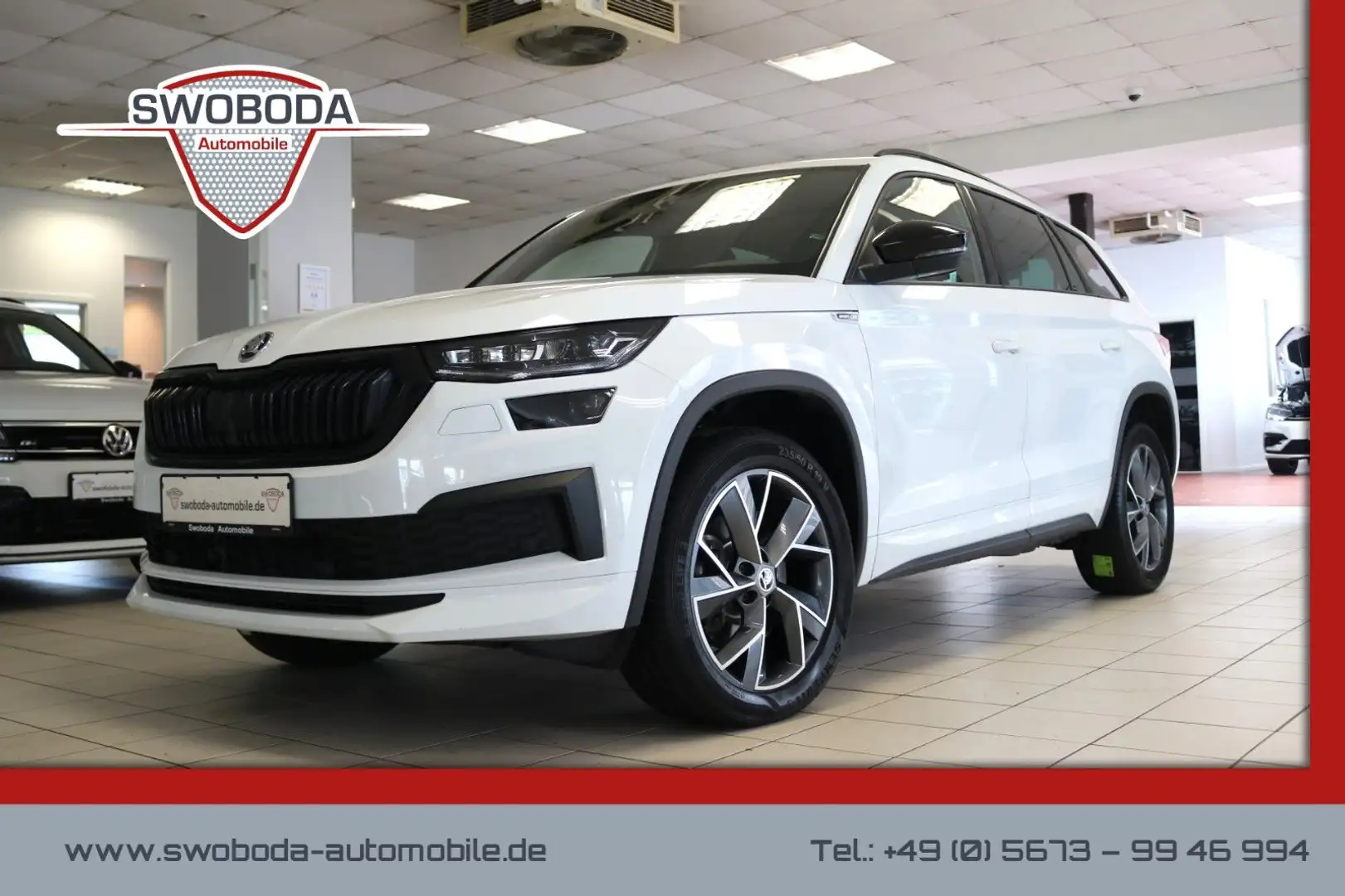 Skoda Kodiaq Sportline 4x4 DCC AHK Kamera Memory Weiß - 1