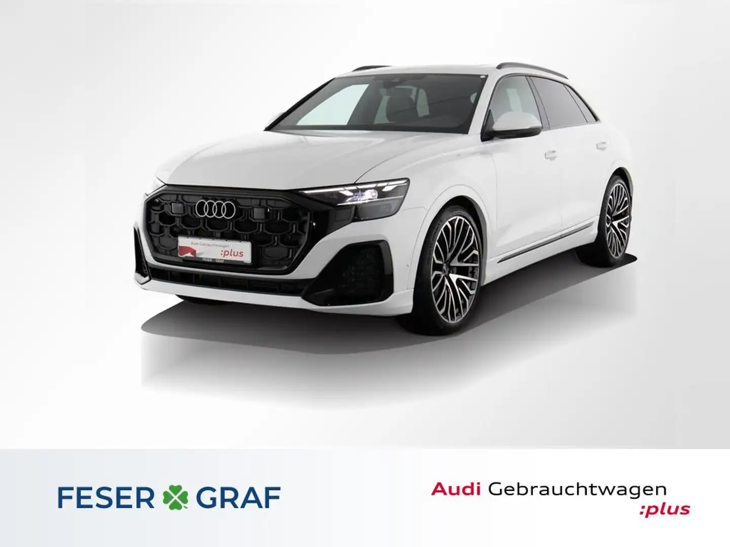 Audi Q8 S line 50 TDI quattro Exterieur/Matrix/AHK Weiß - 1