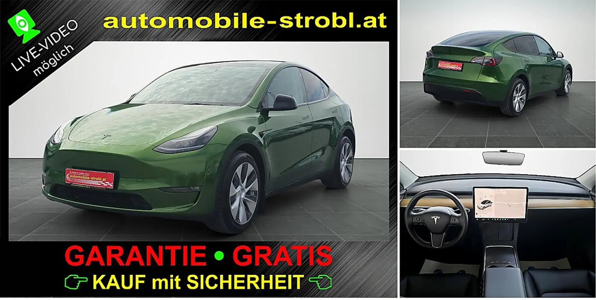 Tesla Model Y Long R. AWD*GARANTIE* Grün - 1