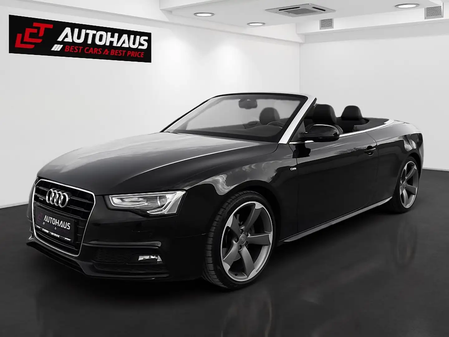 Audi A5 Cabrio 2,0 TFSI quattro |1.BESITZ|S-LINE| Schwarz - 1