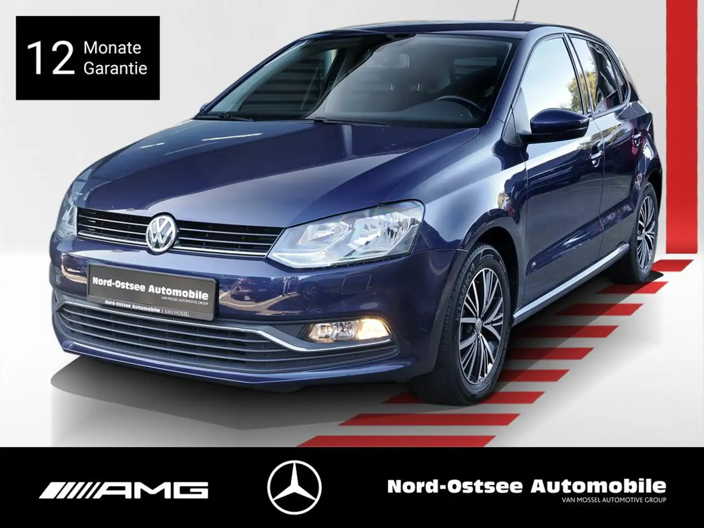 Volkswagen Polo 1.0 COMFORTLINE PDC KLIMA SITZHZG ZV ESP Blau - 1
