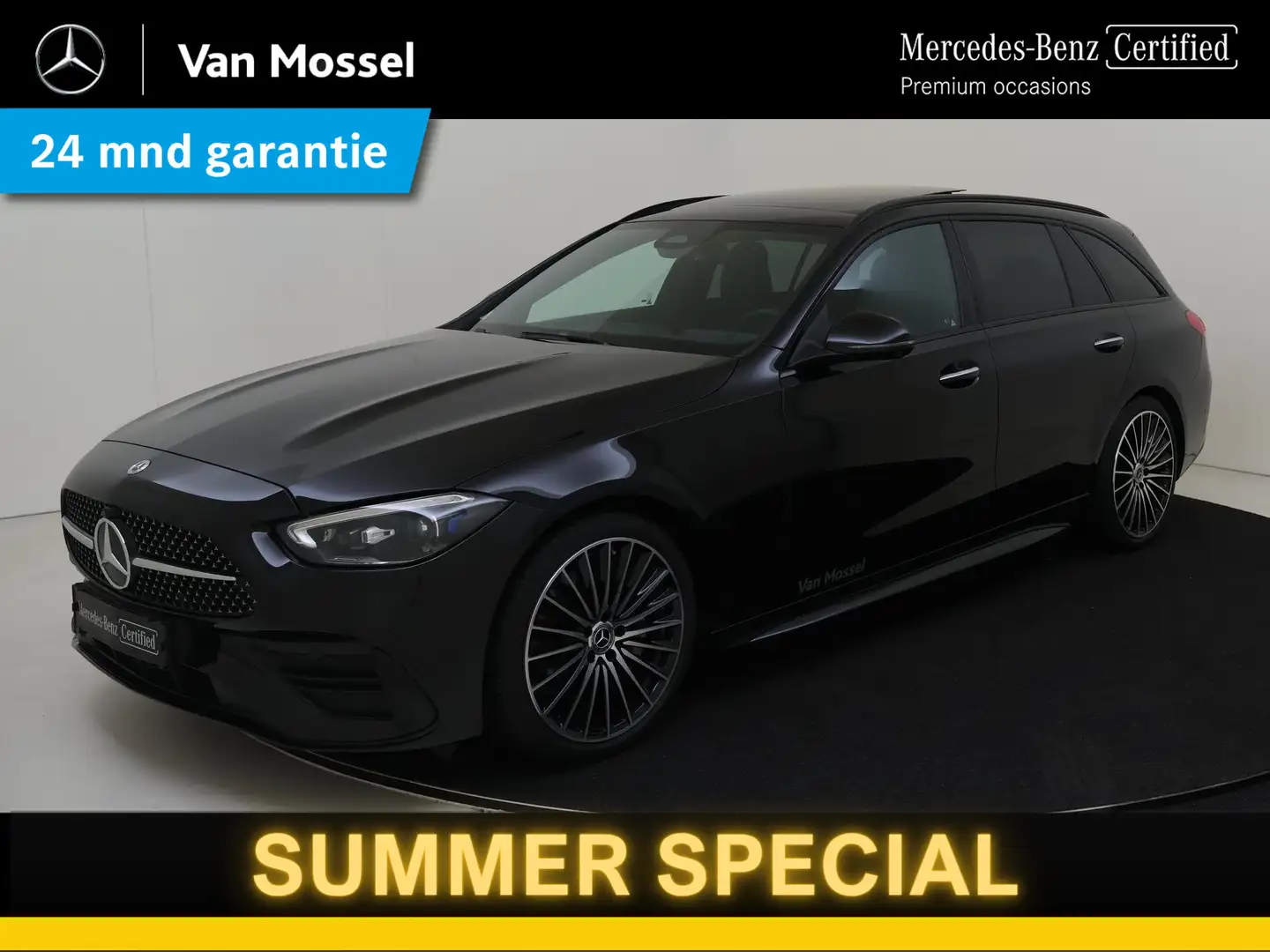 Mercedes-Benz C 200 Estate AMG Line Premium Plus /Panoramadak /Burmest Zwart - 1