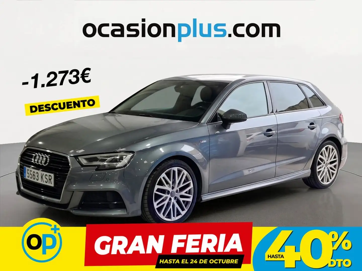 Audi A3 Sportback 35 TFSI S line S tronic 110kW Gris - 1