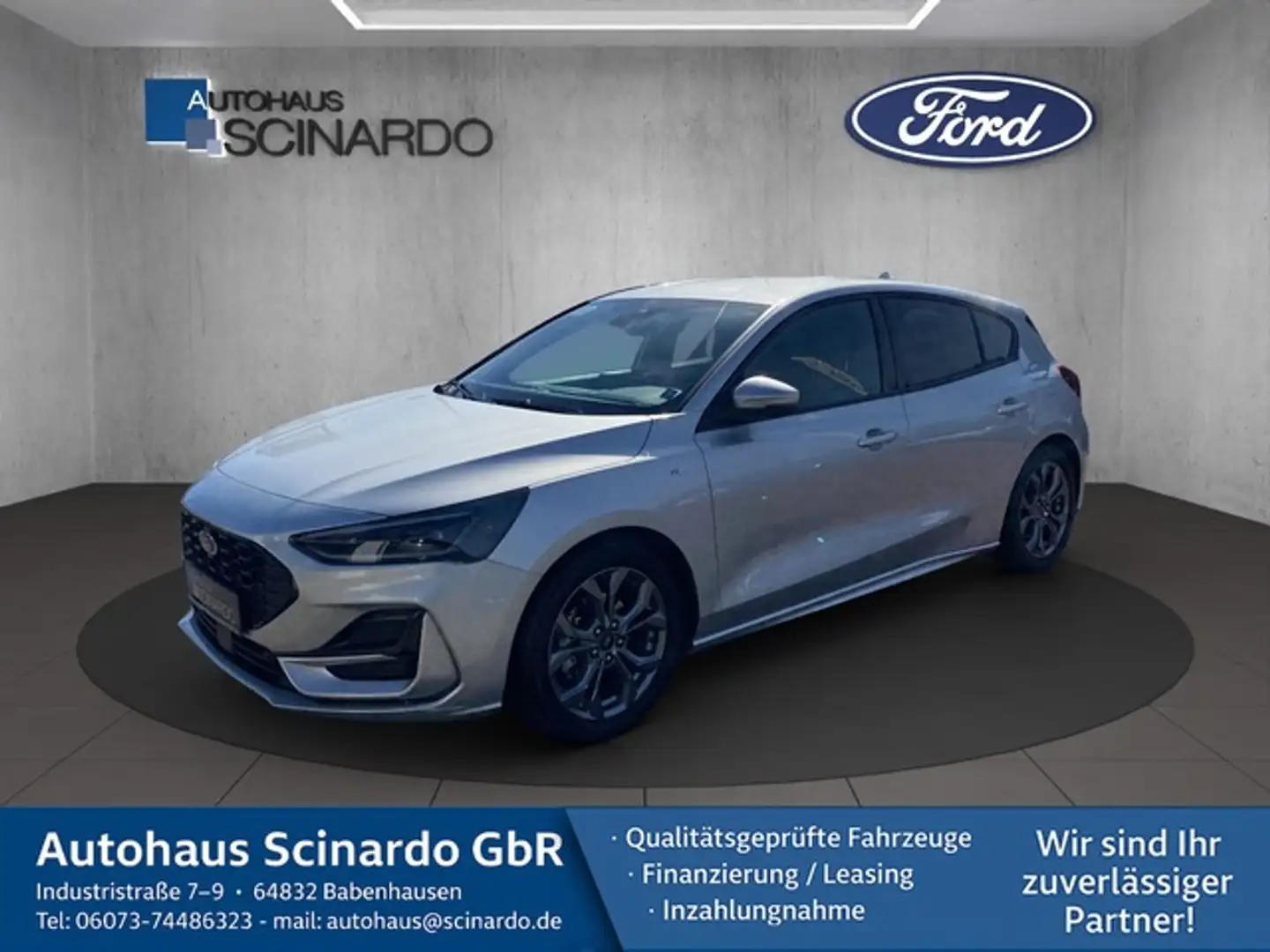 Ford Focus 1.0 EB ST-Line X*MATRIX LED*iACC*NAVI*RFK Argent - 1