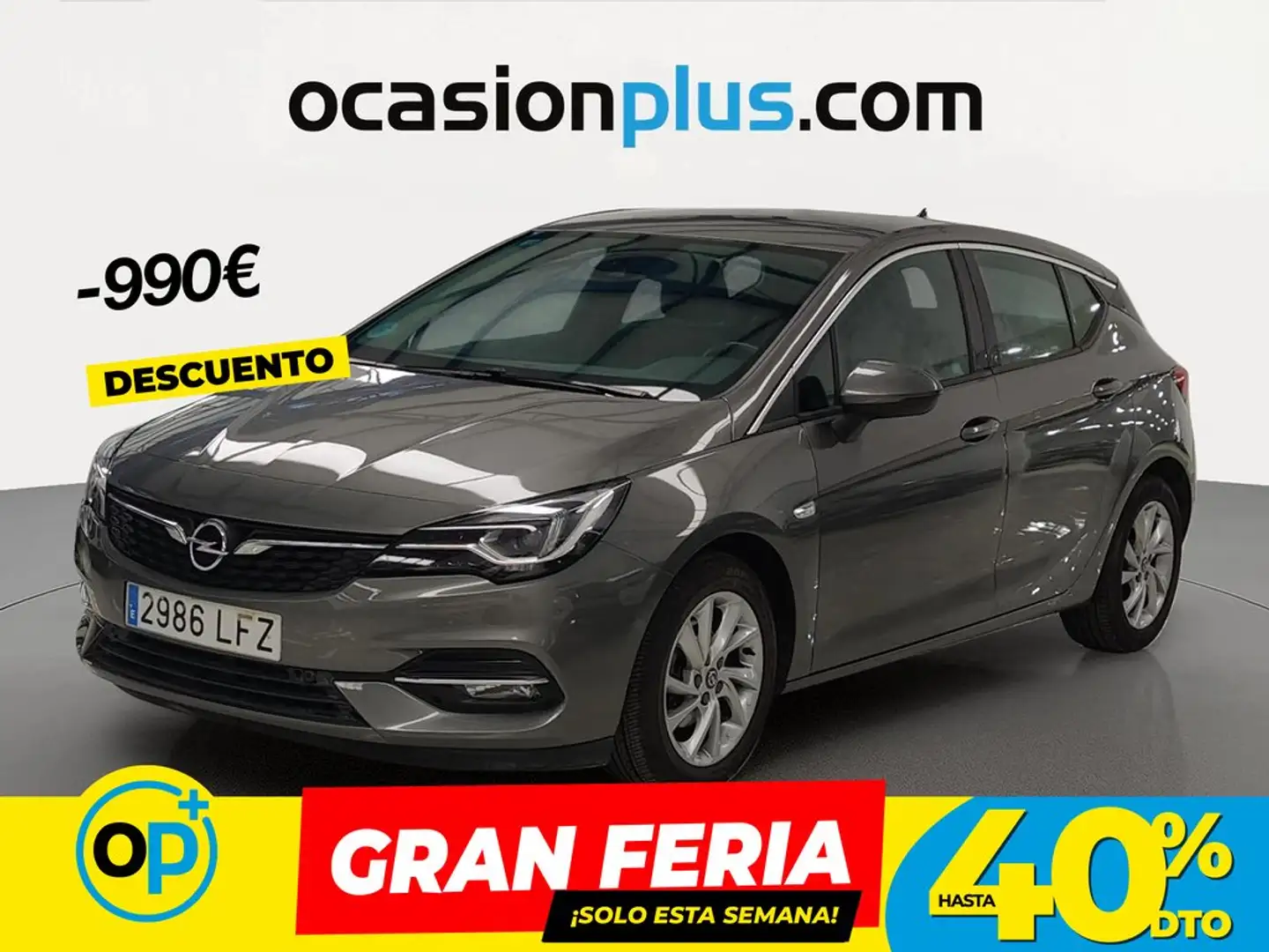 Opel Astra 1.2T S/S Elegance 145 Gris - 1