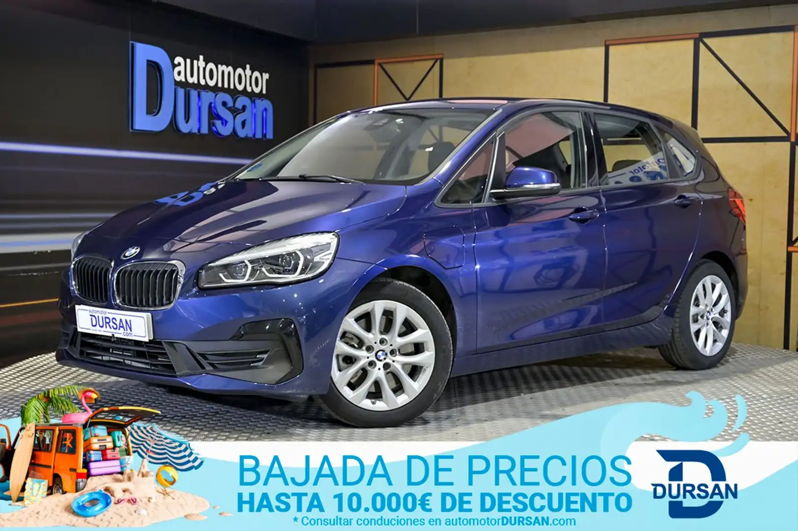 BMW 225 Active Tourer 225xe iPerformance Bleu - 1