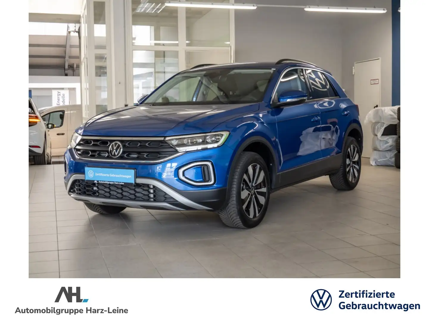 Volkswagen T-Roc MOVE TSI DSG+APP CONNECT+ ACC+LED+EINPARKHILFE+KLI Bleu - 1