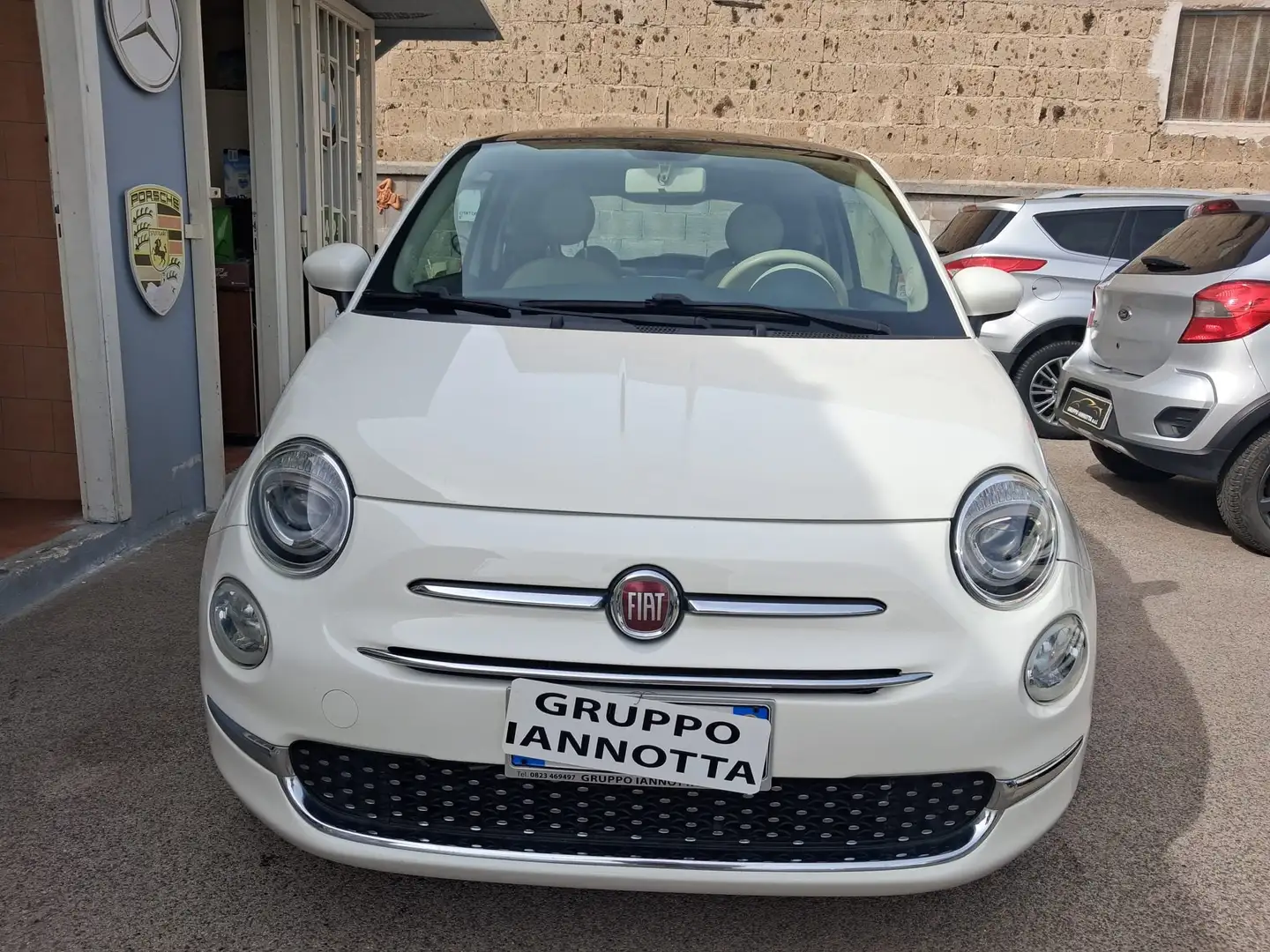 Fiat 500 500 1.2 69 C.V. LOUNGE TETTO PANORAMICO  KM 78432 Weiß - 1
