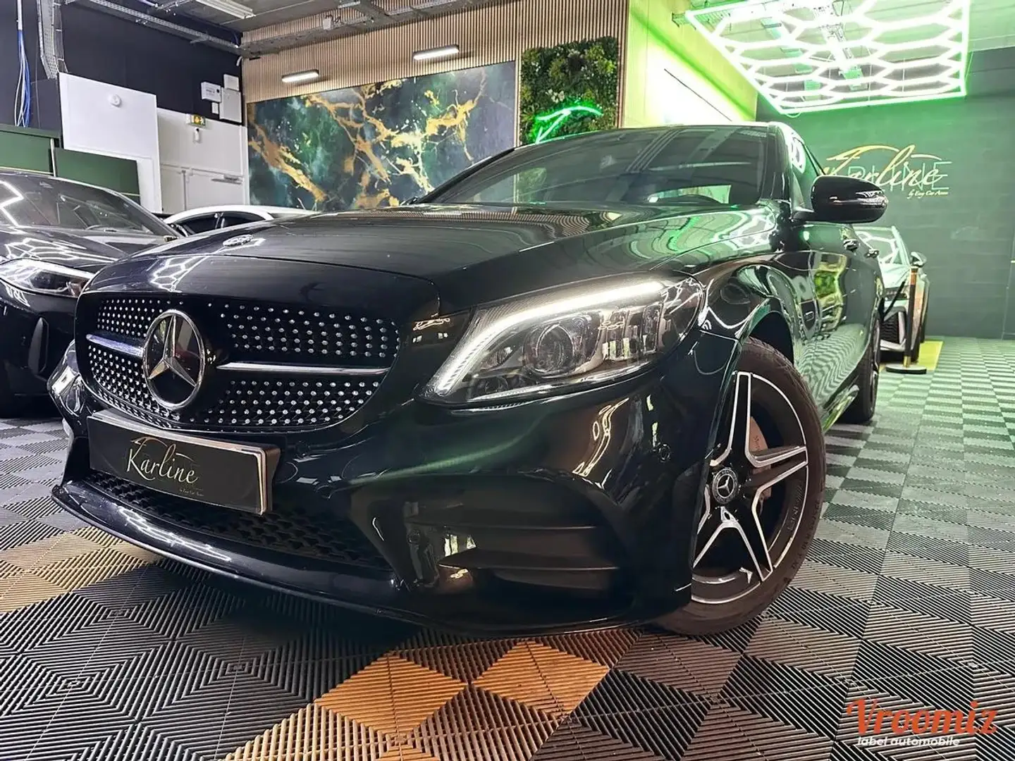 Mercedes-Benz C 32 AMG 300 e 2.0 i 320 EQ Power 9G- 211 cv AMG LINE I CARPLAY - CAMERA - TOIT OUVRANT Schwarz - 1