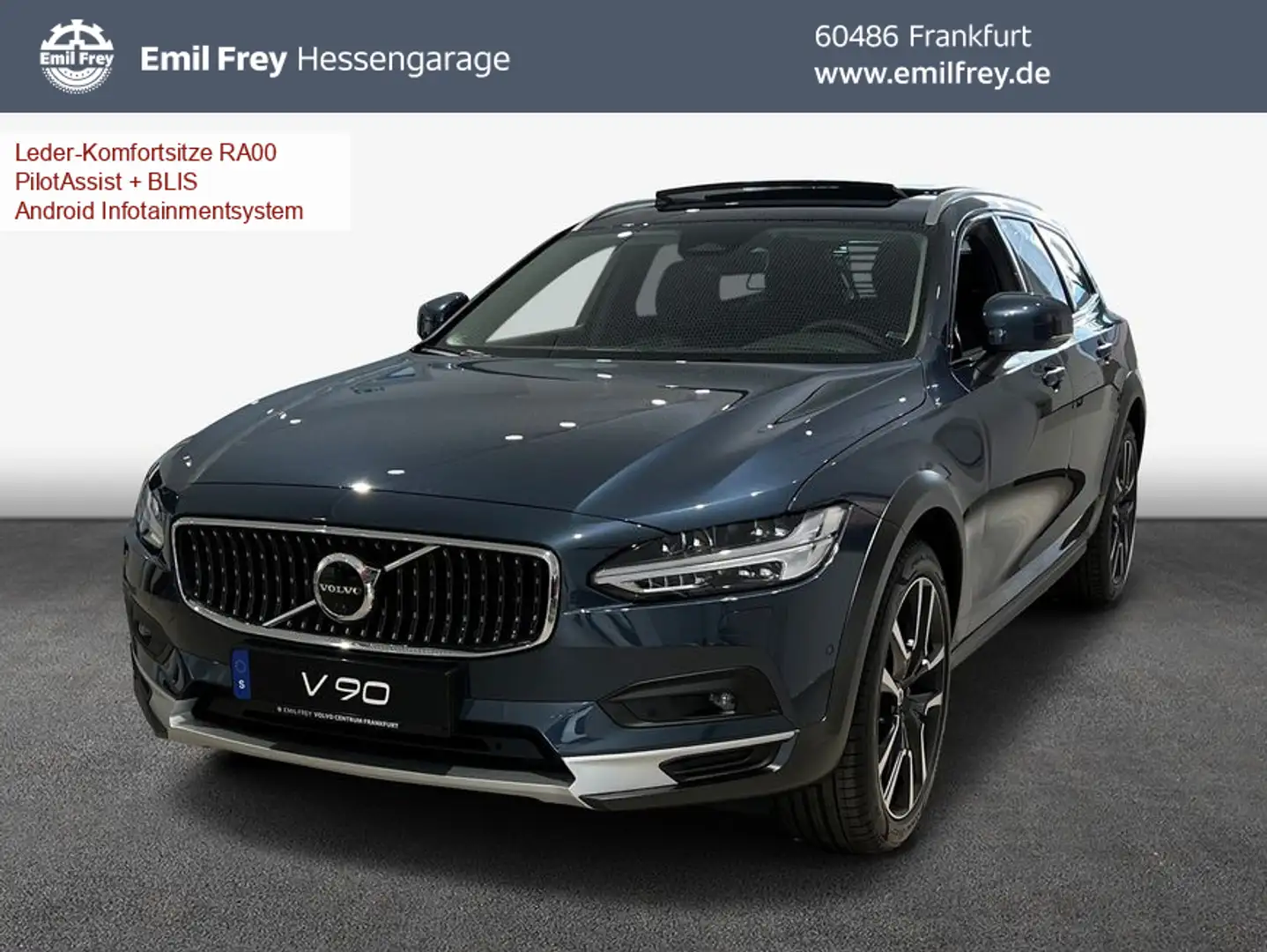 Volvo V90 Cross Country B4 AWD Plus Glasd 360° 20'' AHK Blau - 1