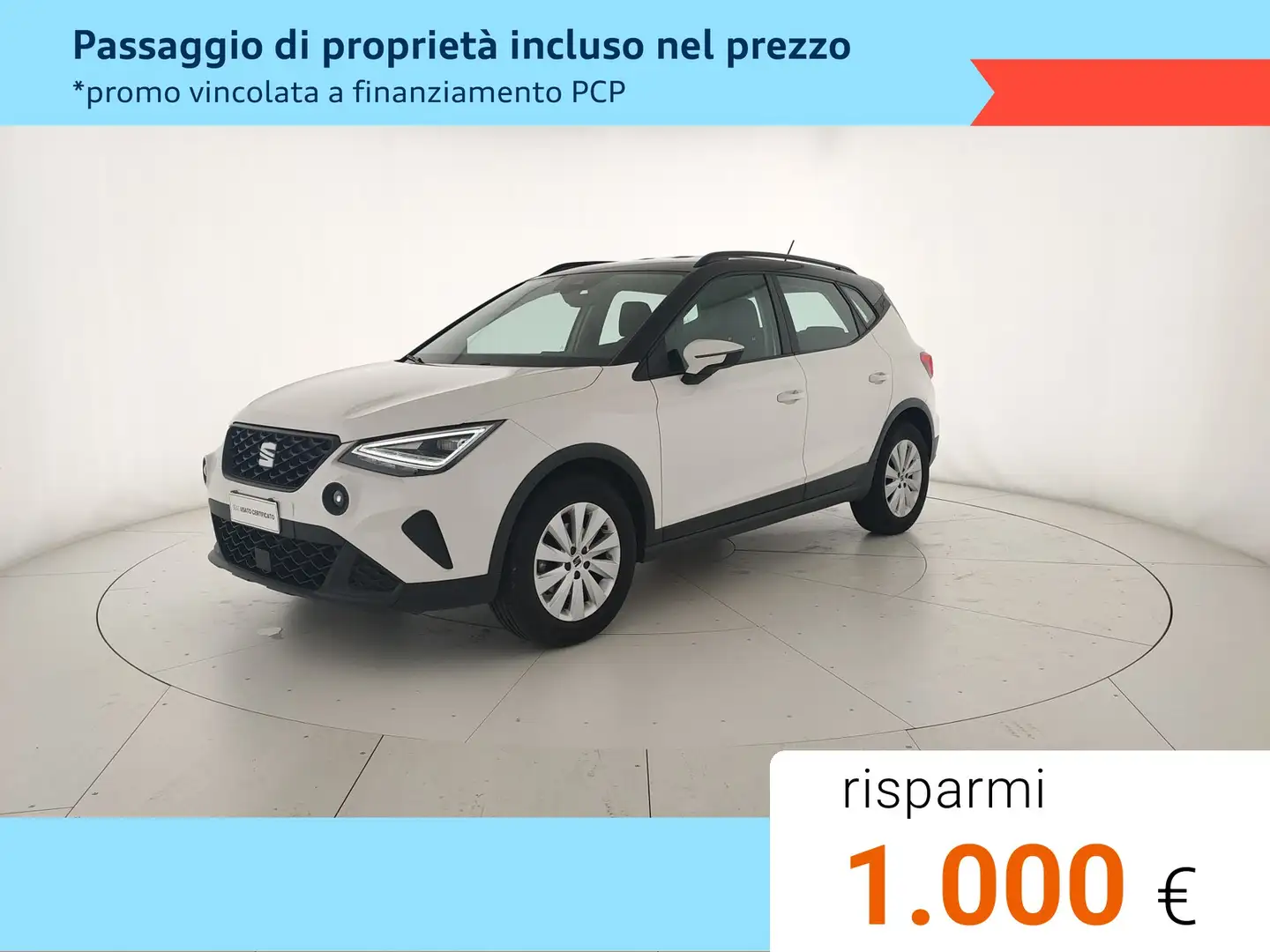 SEAT Arona 1.0 ecotsi Style 95 CV Bianco - 1