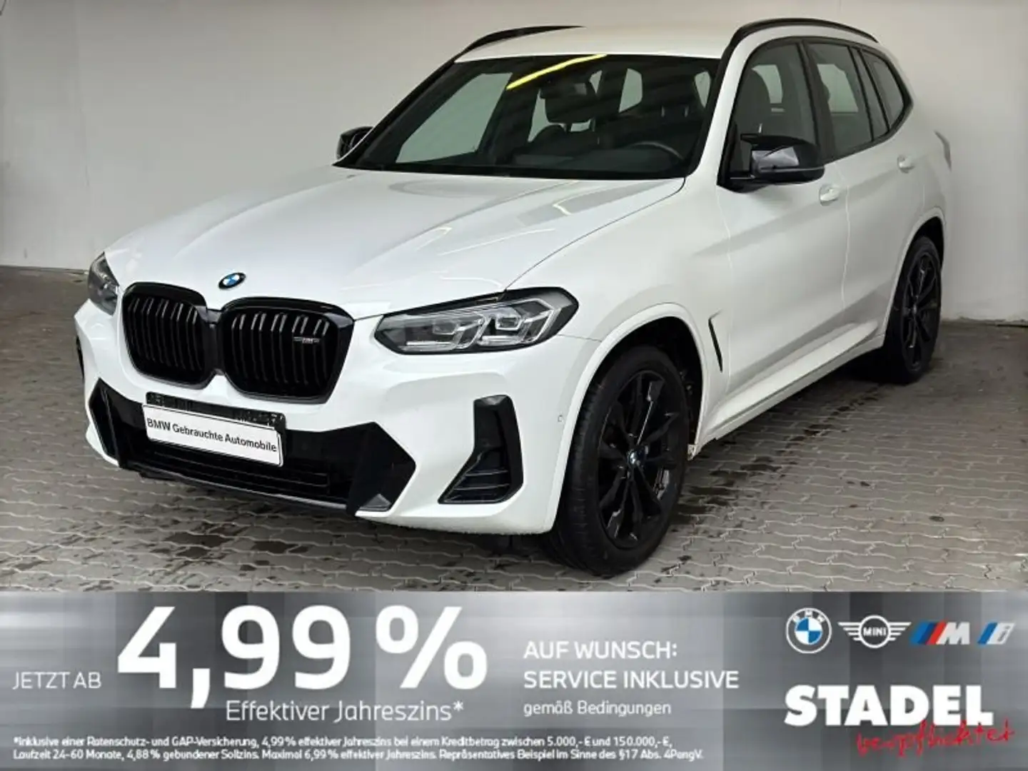 BMW X3 M 40i Navi.LED.KomfZg.RFK.LR-Hz.Ambiente.Memor Weiß - 2