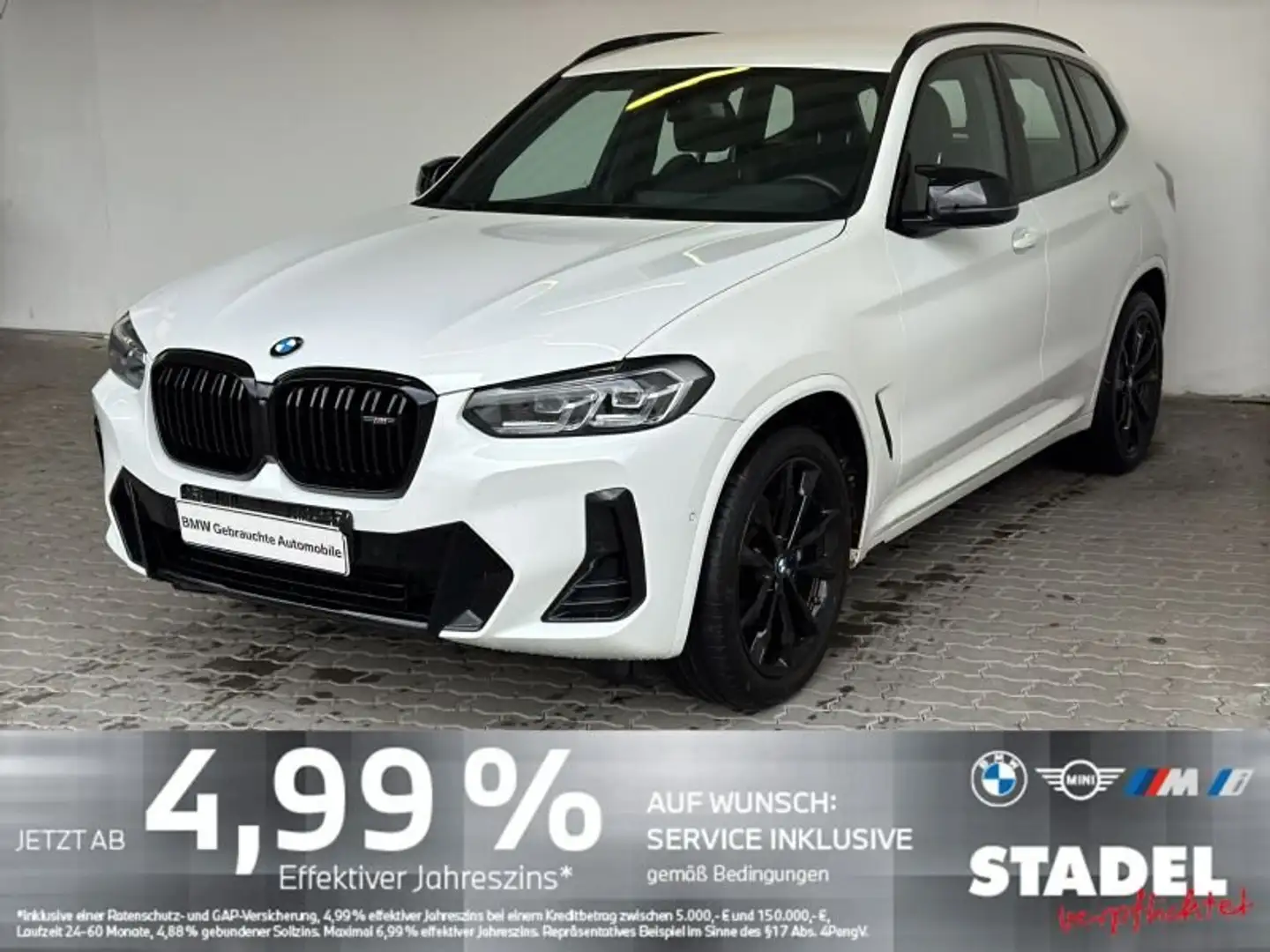 BMW X3 M 40i Navi.LED.KomfZg.RFK.LR-Hz.Ambiente.Memor Blanco - 1