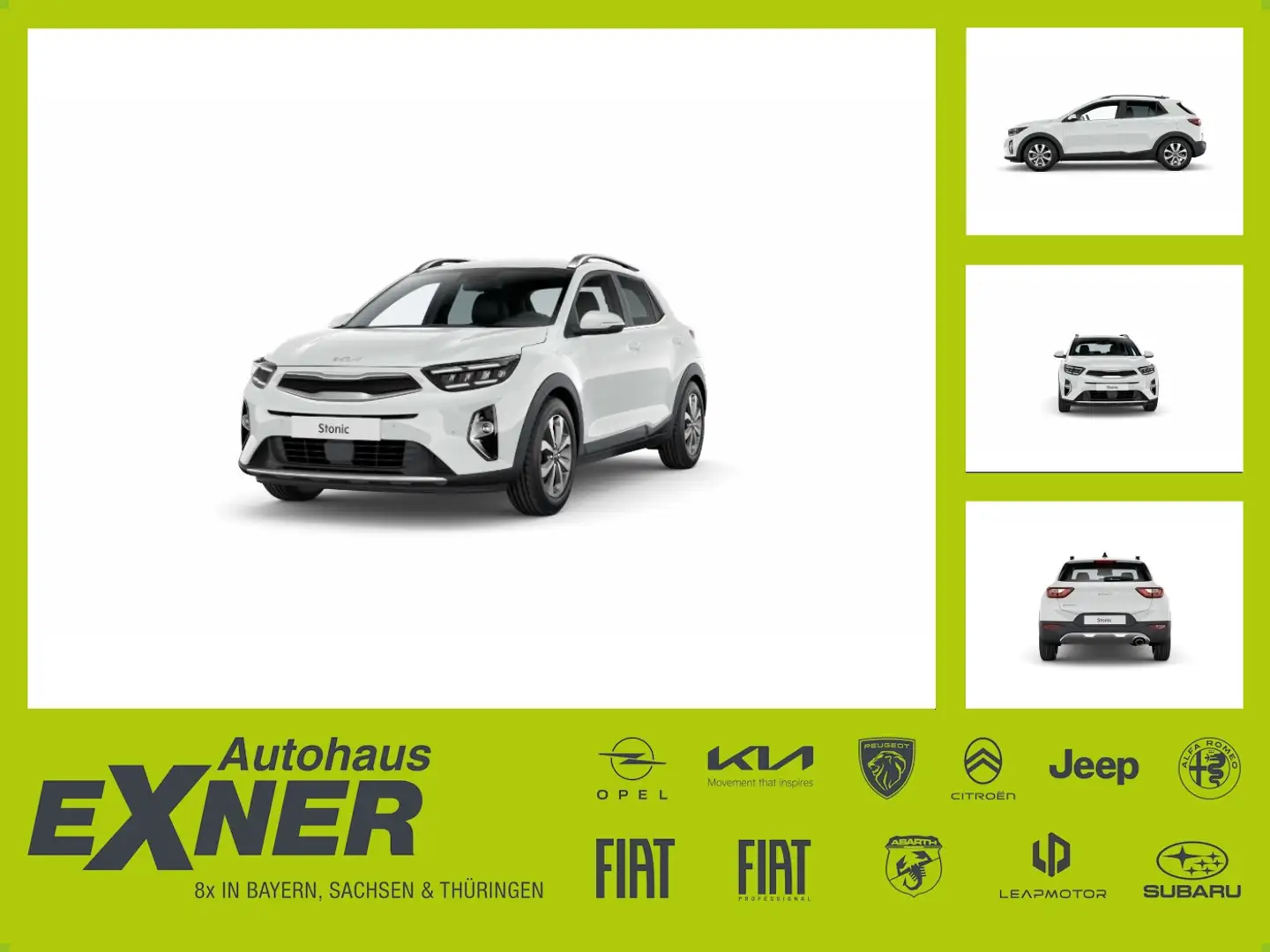 Kia Stonic 1.0T Vision Sitz-, Lenkradheizung Weiß - 1