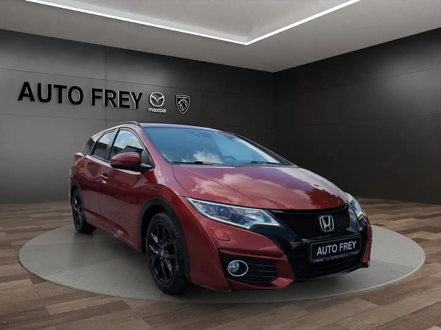 Honda Civic Tourer 1.8 141PS+AUTOMATIK+NAVI+KAMERA+SITZHEIZUNG Czerwony - 1