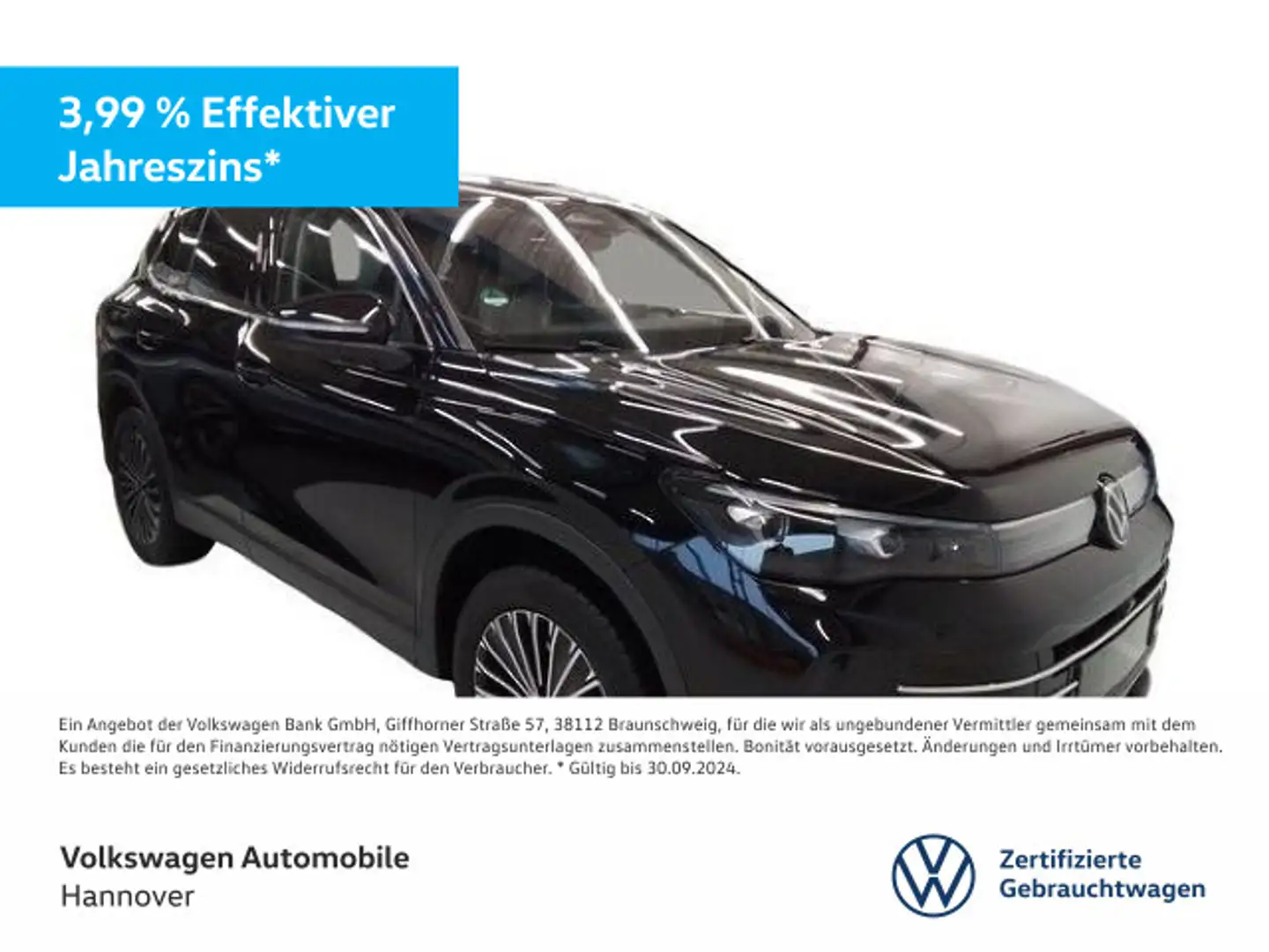 Volkswagen Tiguan 2.0 TDI DSG Elegance Navi Pano AHK DigCoc Schwarz - 1