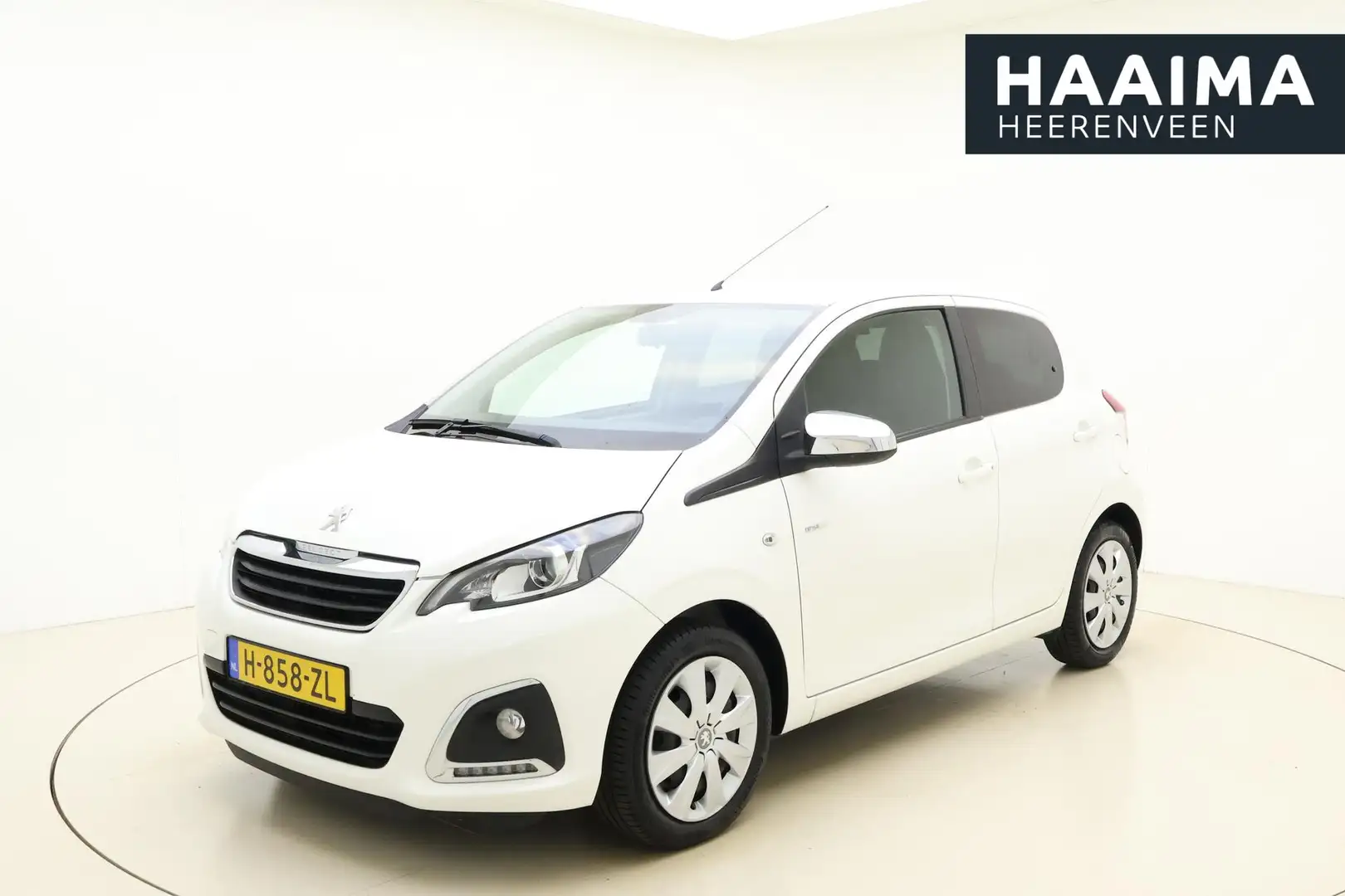 Peugeot 108 1.0 e-VTi Style 72 pk | Donkere ramen | BTW auto | Wit - 1