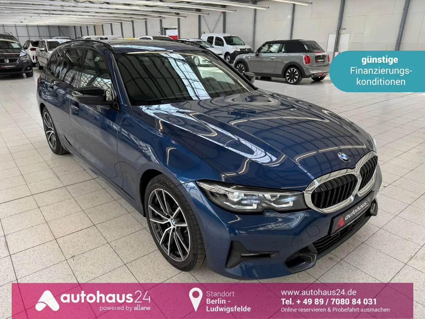 BMW 330 i Sport Line HeadUp|LED|Pano|Sitzhzg Bleu - 1