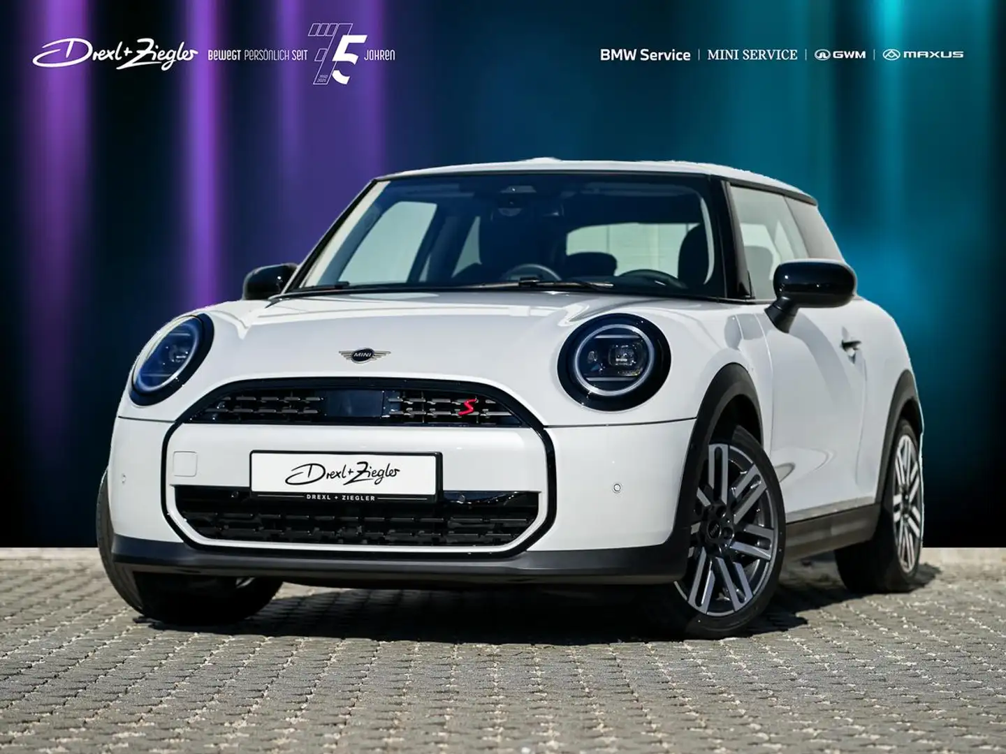 MINI Cooper S 3-t Classic Paket M 17 PANO HeadUp KoZg Blanc - 1