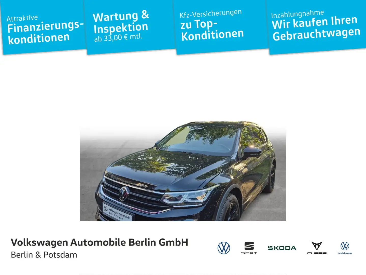 Volkswagen Tiguan Allspace R-Line 2,0 l TSI 4M.DSG LED Nav Schwarz - 1