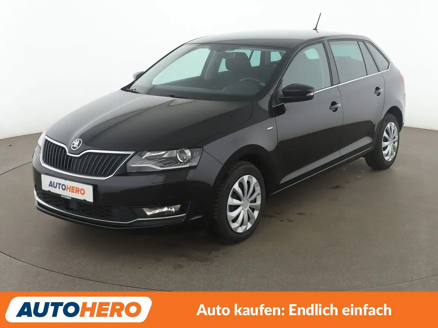Skoda Rapid/Spaceback 1.0 TSI Clever Aut.*NAVI*TEMPO*PDC*SHZ* Schwarz - 1