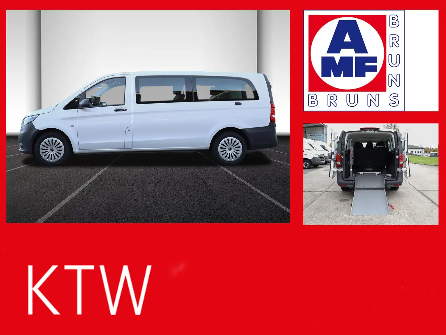 Mercedes-Benz Vito 114 TourerPro,Extralang,AMF Rollstuhlrampe Blanc - 1