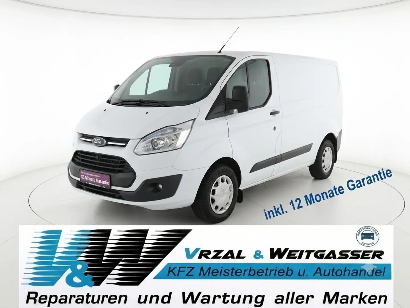Ford Transit Custom L2 Trend AHK / PDC mit Verglasung, mit Garantie Weiß - 1