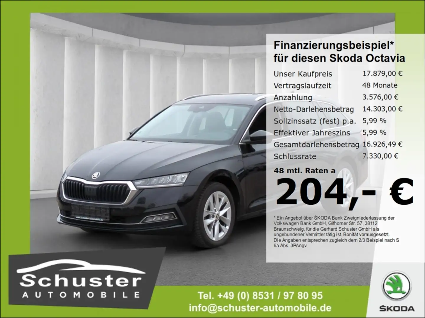 Skoda Octavia Combi First Edition 1.0TSI*LED Head-Up Schwarz - 1