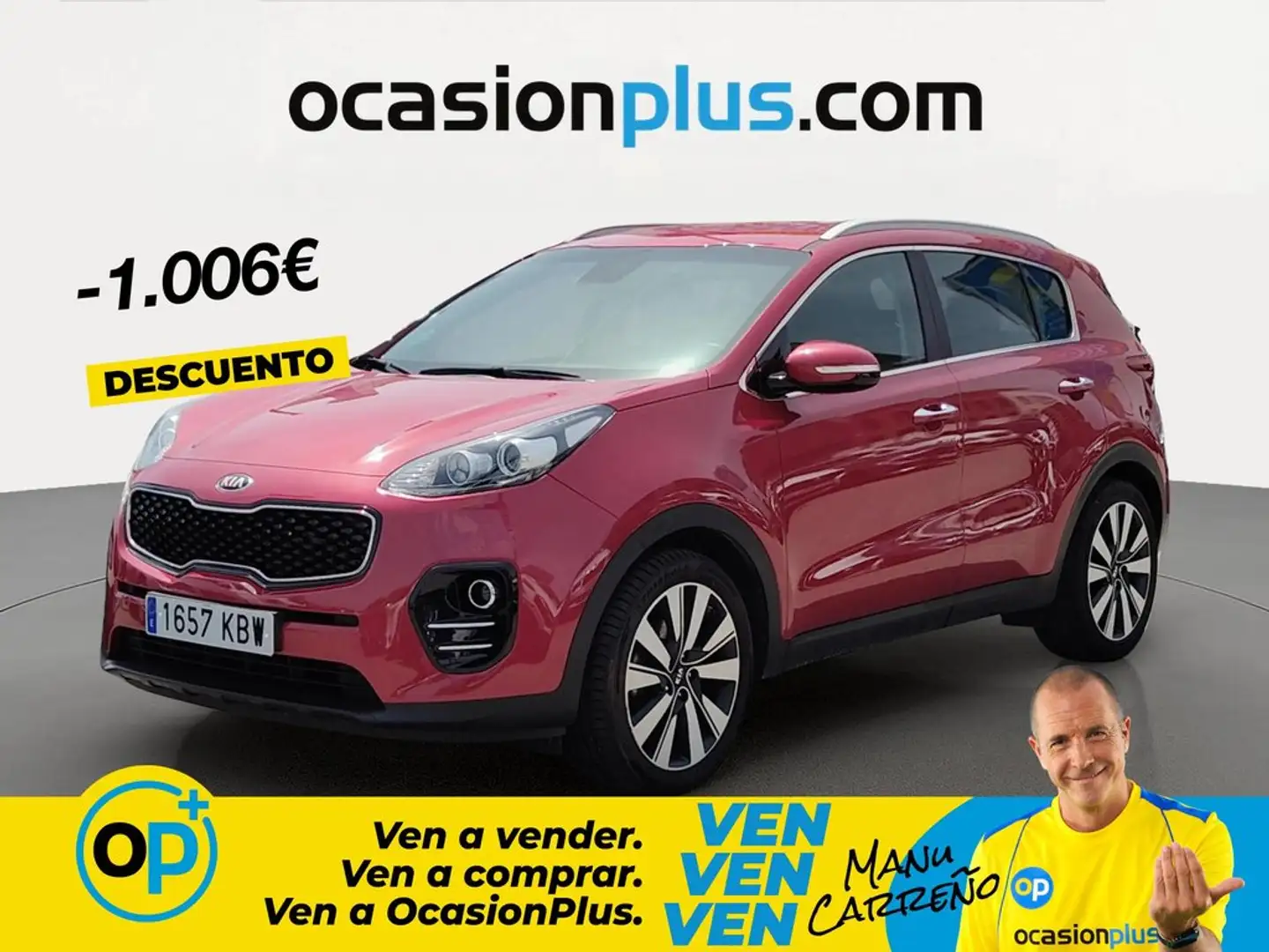 Kia Sportage 1.6 CRDi Drive 4x2 115 Rojo - 1