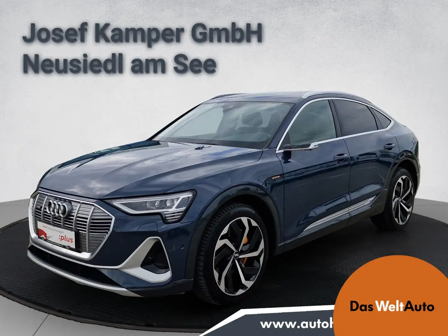 Audi e-tron 55 300 kW S line Bleu - 1