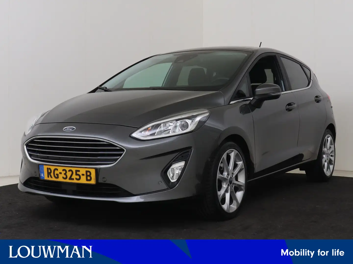 Ford Fiesta 1.0 EcoBoost Titanium I Navigatie I Elektrisch Gla Grigio - 1