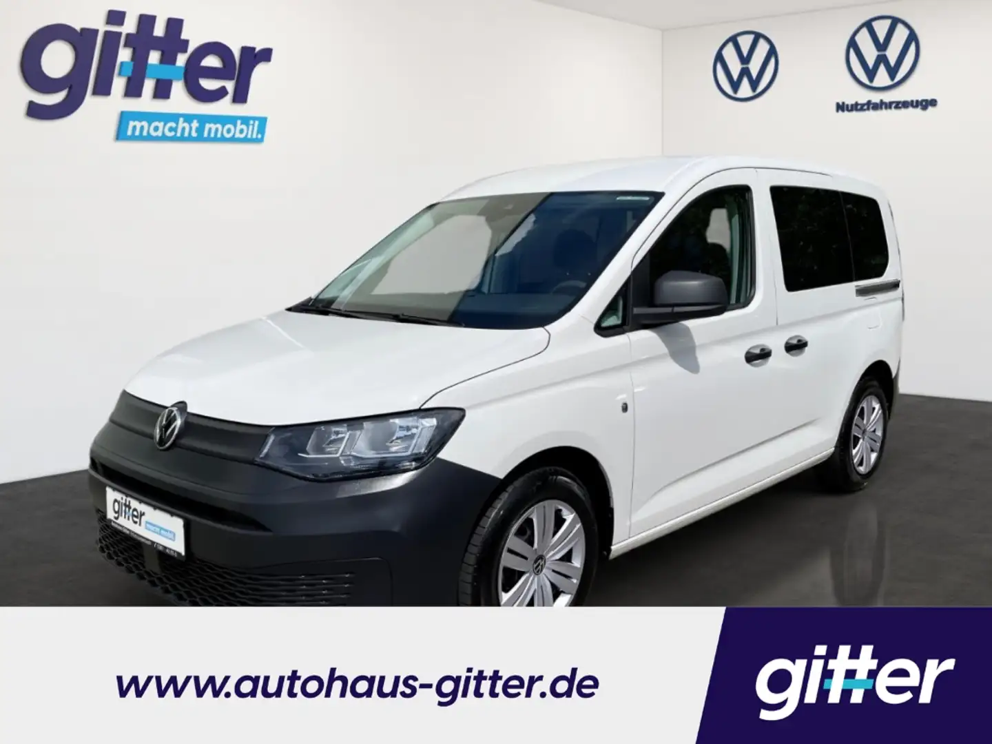 Volkswagen Caddy 2.0TDI NAVI KLIMA MFL GRA SHZ PDC DAB+ Blanco - 1