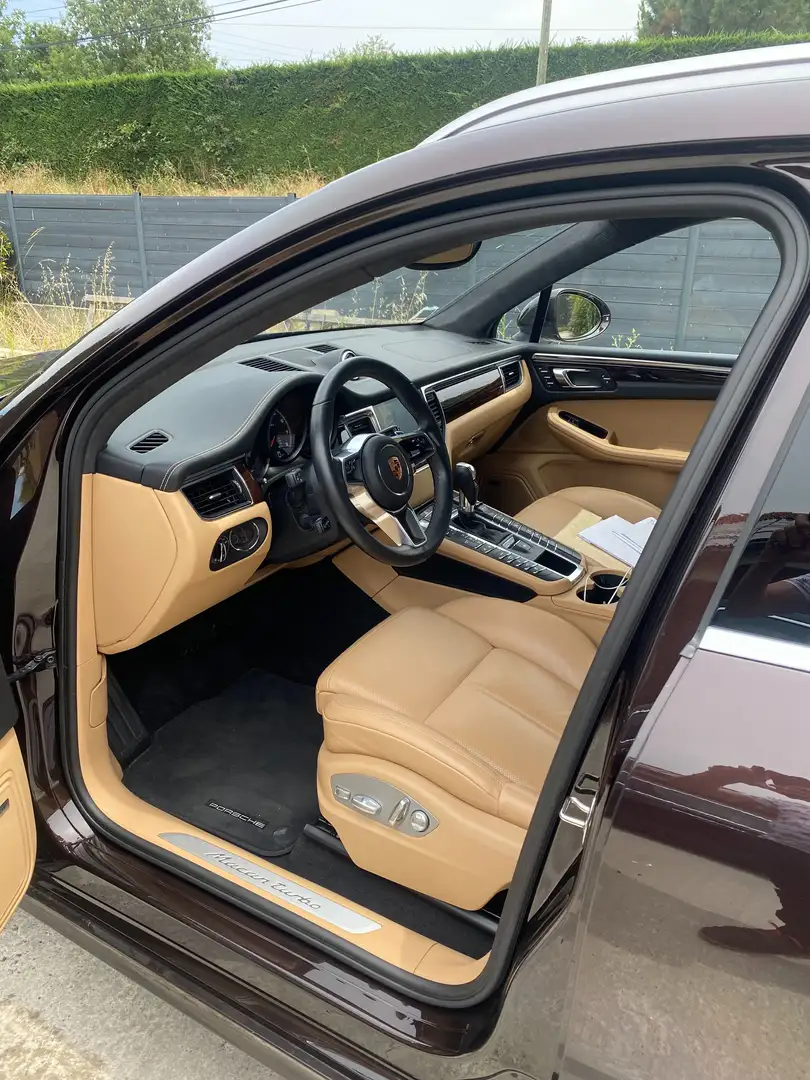 Porsche Macan Macan Turbo 3.6 V6 400 ch PDK Brun - 1