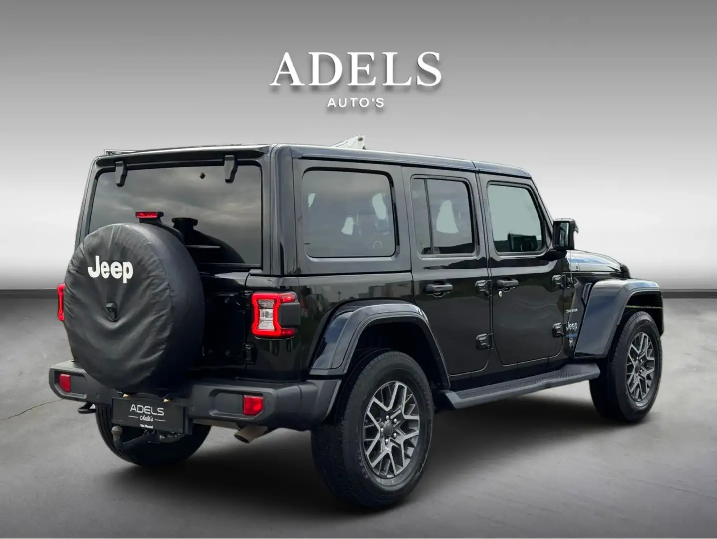 Jeep Wrangler Unlimited 4xe 380 Sahara BLACK Trekhaak TreePlanke Zwart - 2
