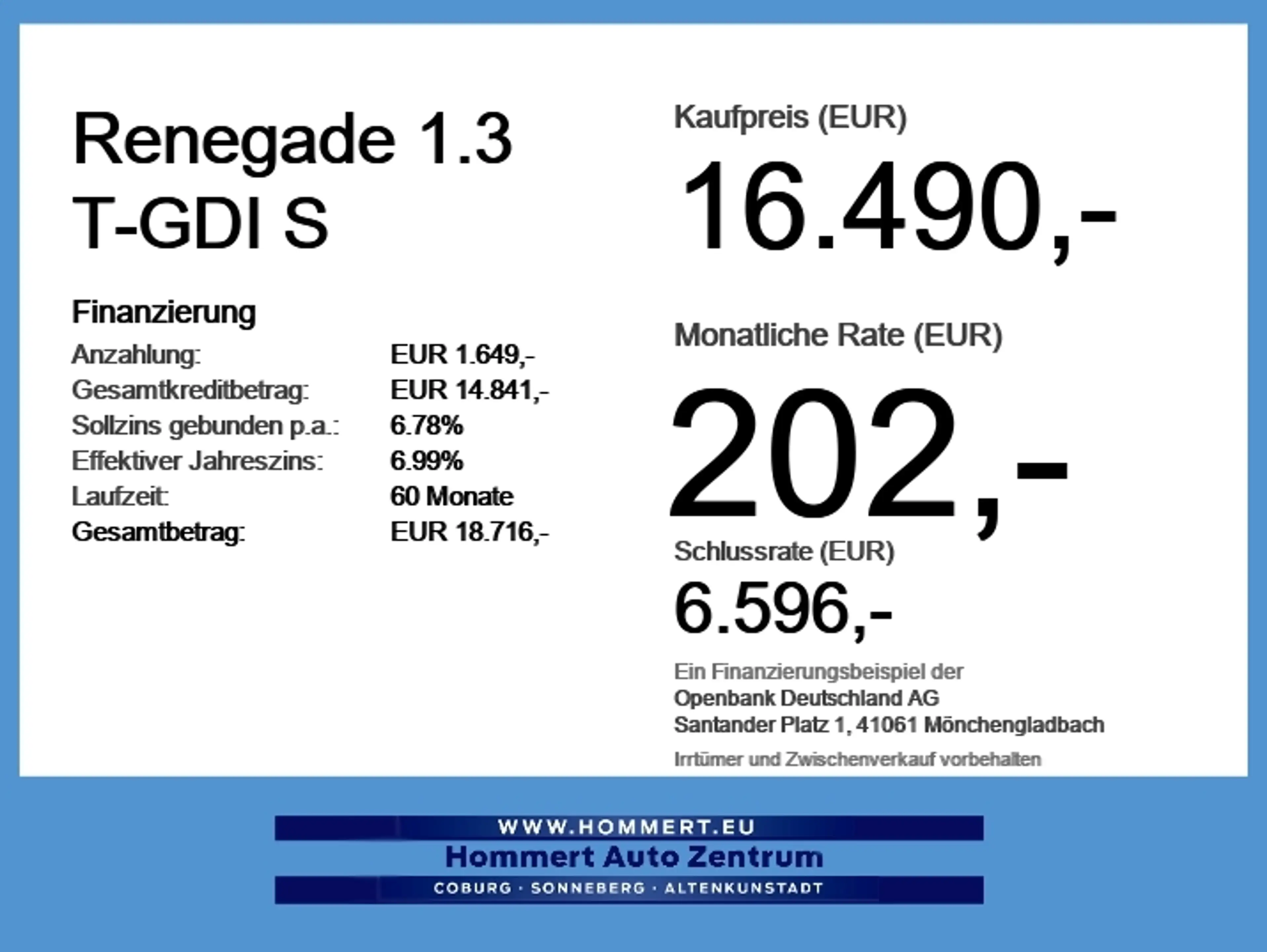 Jeep Renegade 1.3 T-GDI S *Pano*Kamera*beh.Lenk*Navi* — photo 6