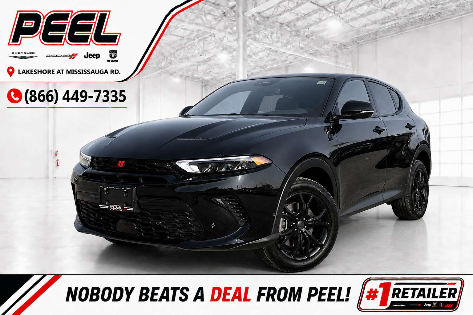 Black 2024 Dodge Hornet SUV / Crossover All-Wheel Drive 6-Speed Automatic