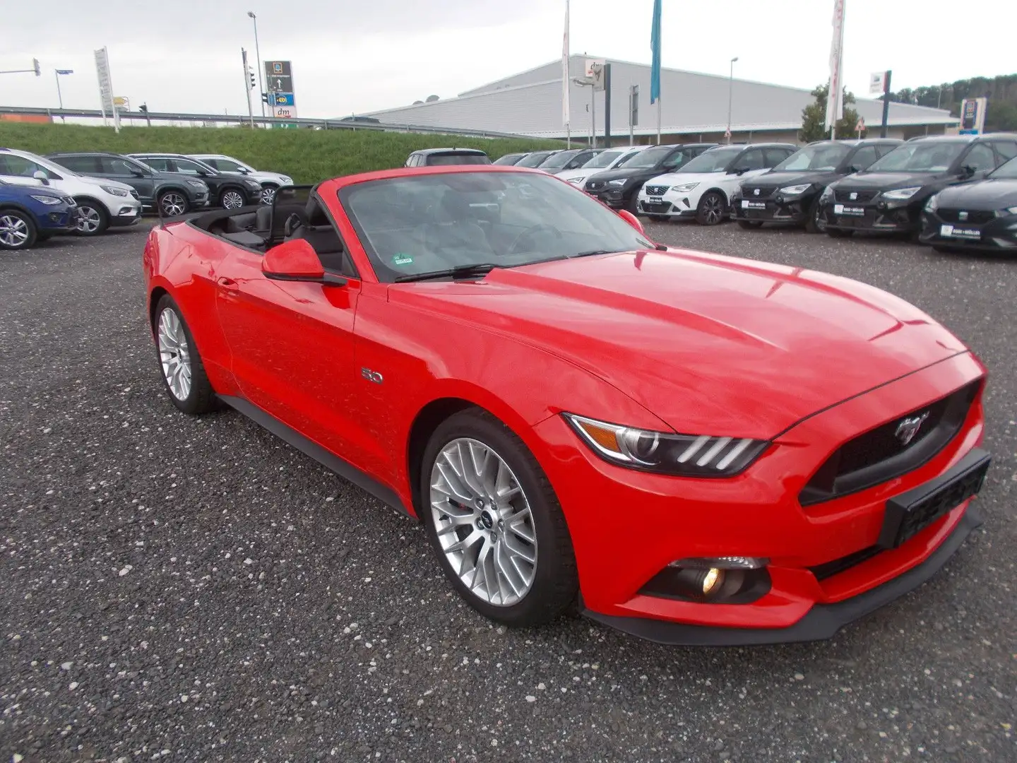 Ford Mustang GT 5.0Ti-VCT V8 Cabrio Deutsches Modell Rot - 1