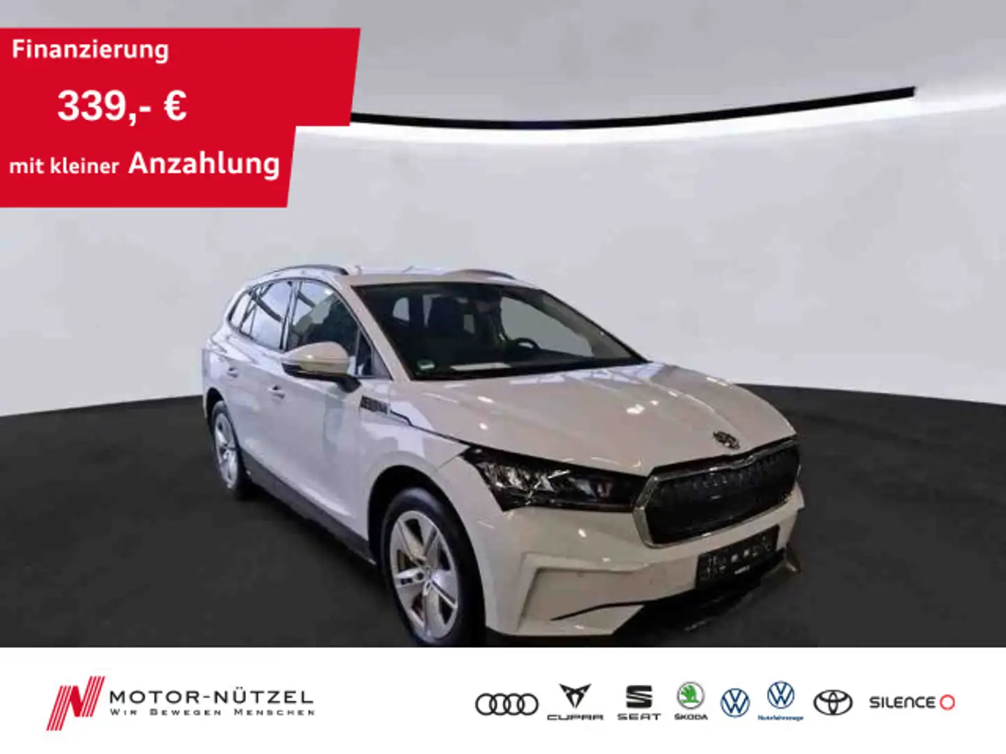 Skoda Enyaq iV 50 LOFT LED+NAVI+ACC+SHZ+DAB+KAMERA+19Z Weiß - 1