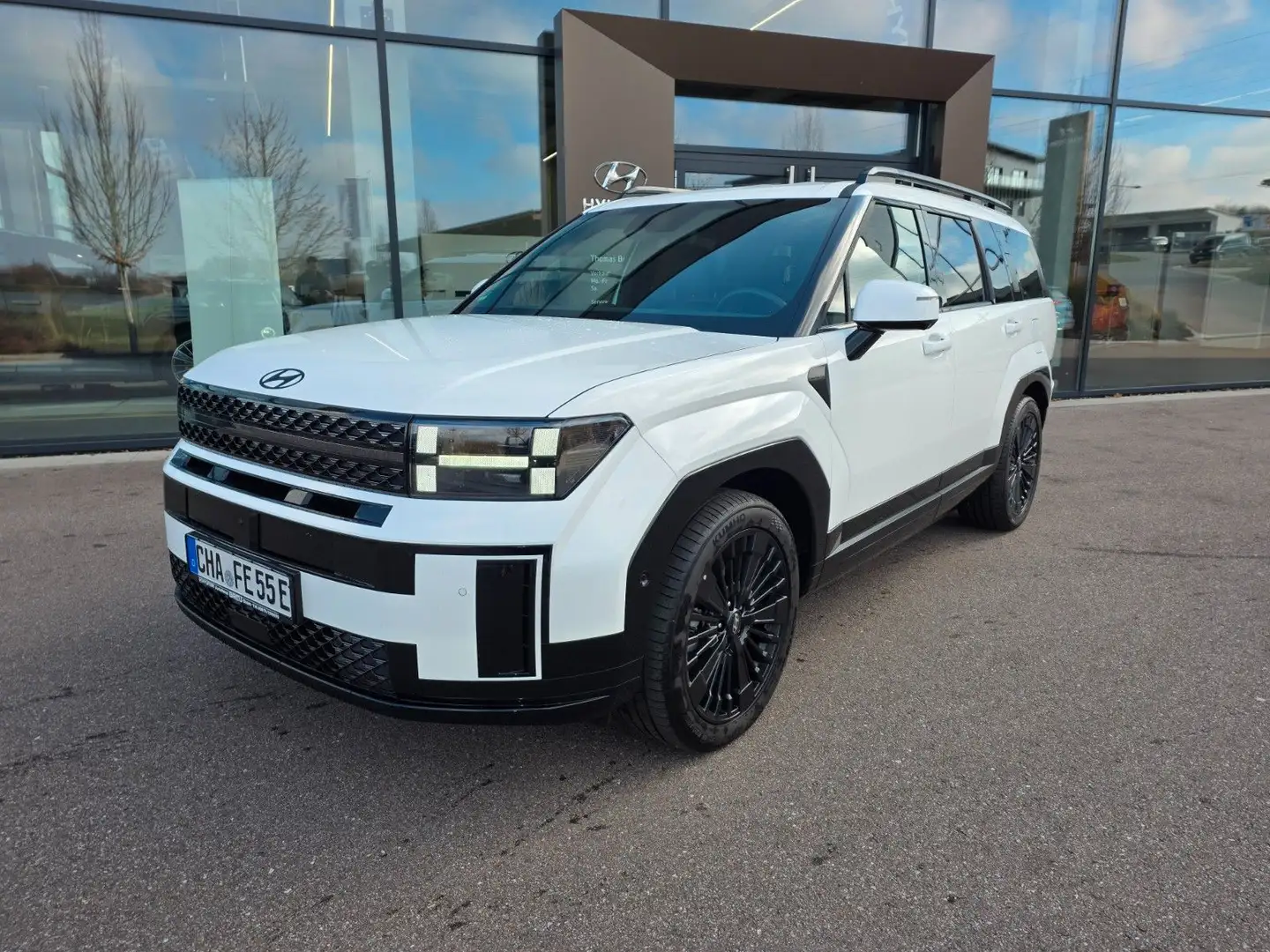 Hyundai SANTA FE 1.6 T-GDI Plug-In 4WD Blackline 7-Sitze Blanc - 1