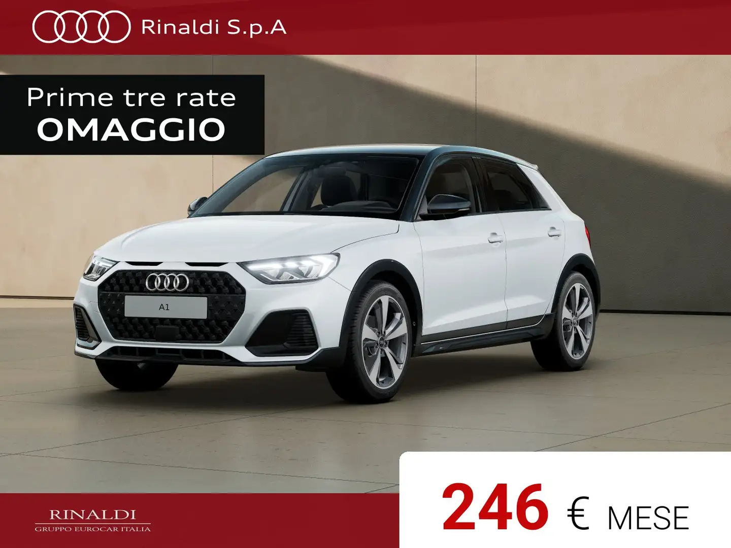 Audi A1 allstreet 30 1.0 tfsi identity contrast 116cv Bianco - 1