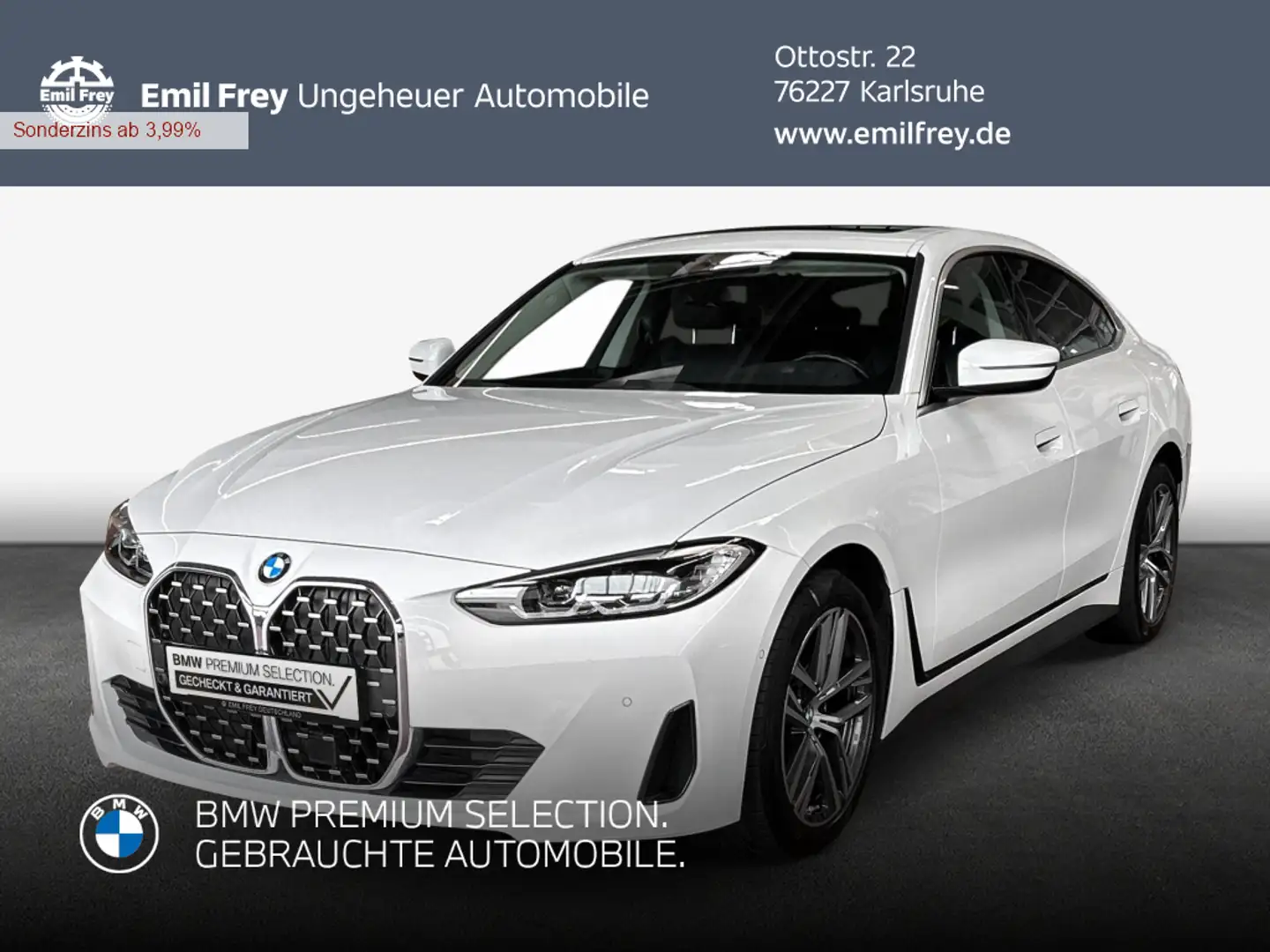 BMW 420 420d Gran Coupe Weiß - 1