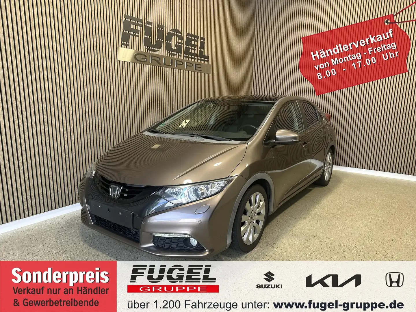 Honda Civic 1.8 i-VTEC Executive Bi-Xen.|Pano|Leder|CMBS|Navi Gris - 1