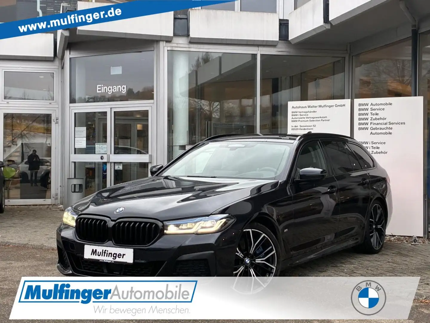 BMW 530 d xDr.T. M Sport ACC HUD Laser Kamera H/K AHK Noir - 1