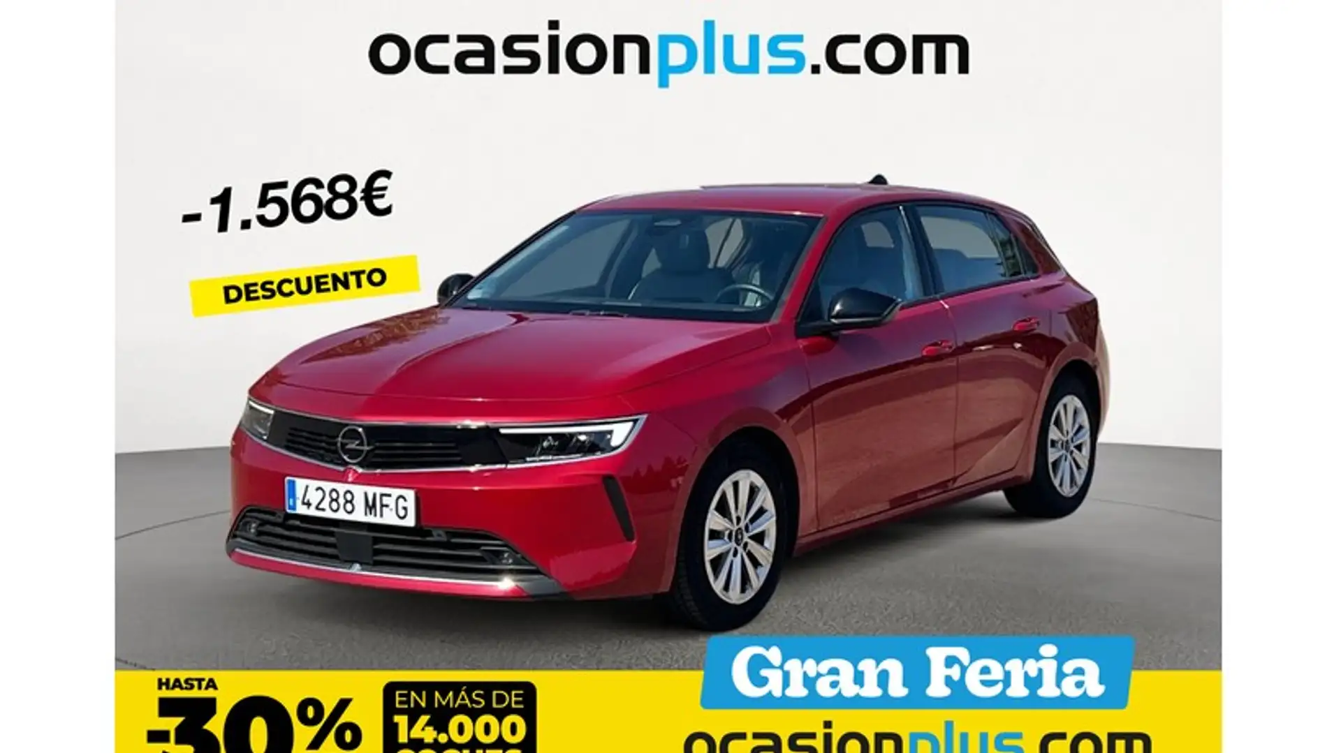 Opel Astra 1.2T XHT S/S Edition 130 Rojo - 1