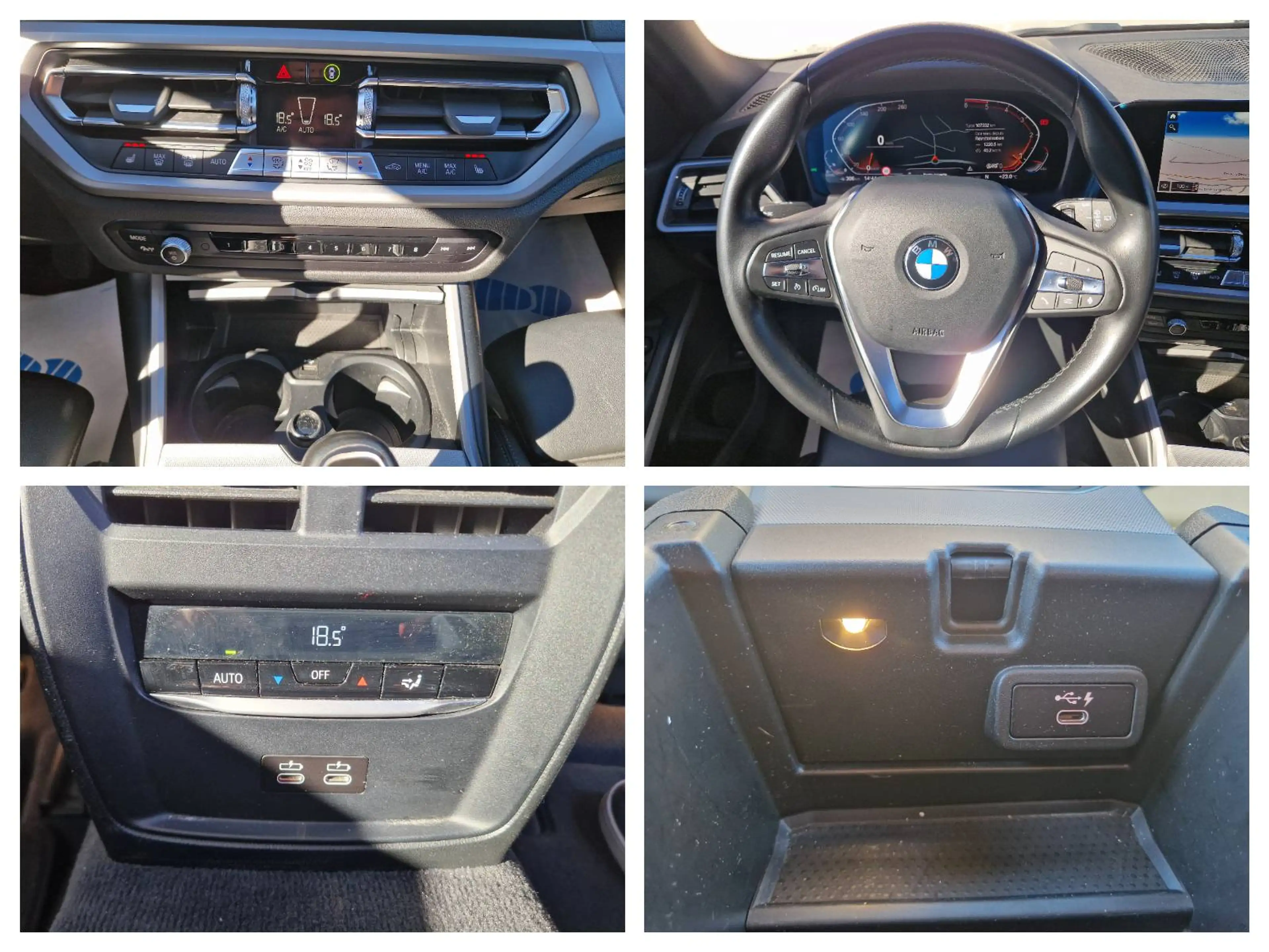 BMW 316 D Touring 122CH*1°PROPRIO*CARNET*XENON*GPS*COCKPIT*CUIR*CARPLAY — photo 10