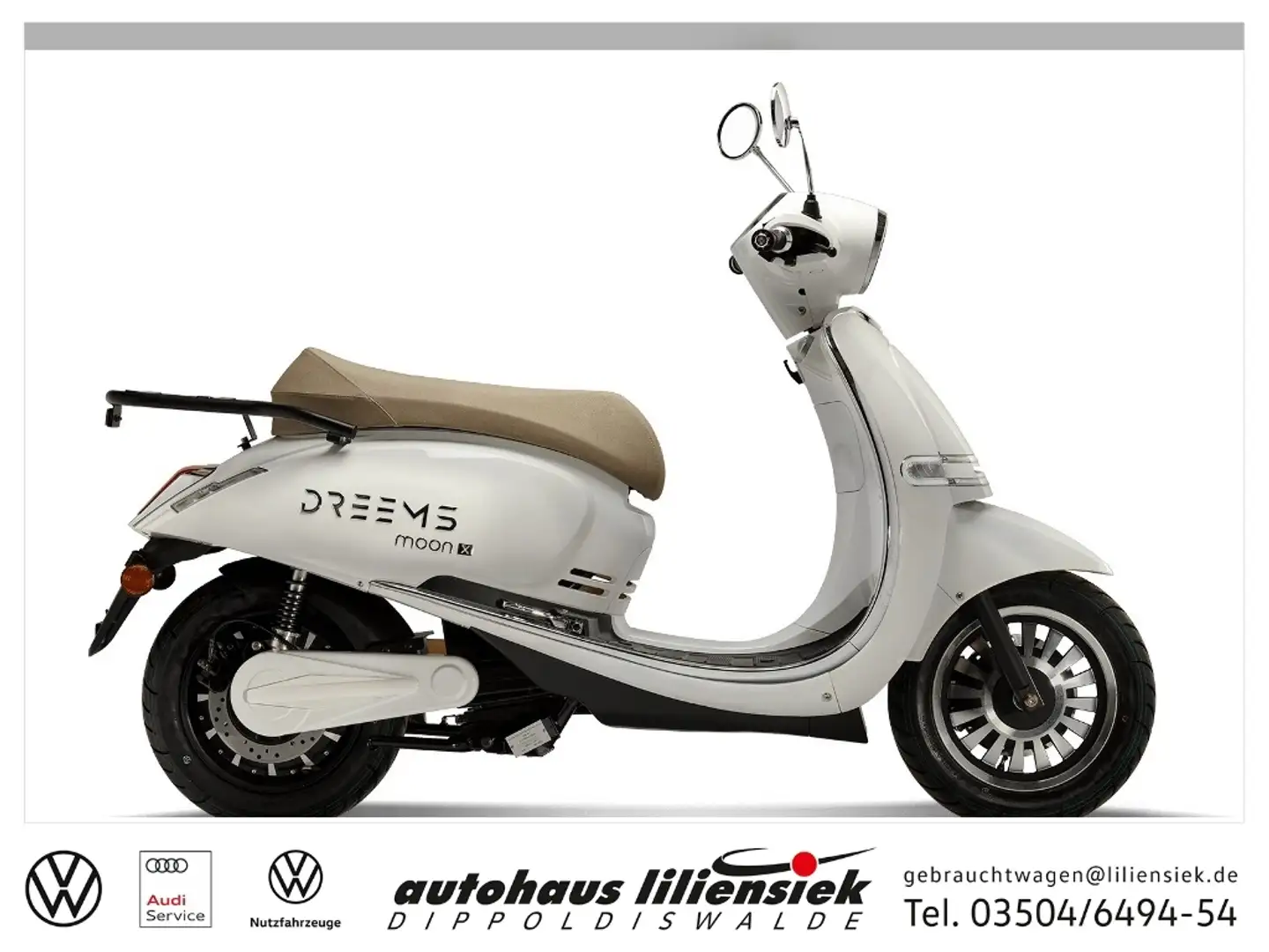 Dreems Moon X e-Roller *Topcase* Weiß - 1