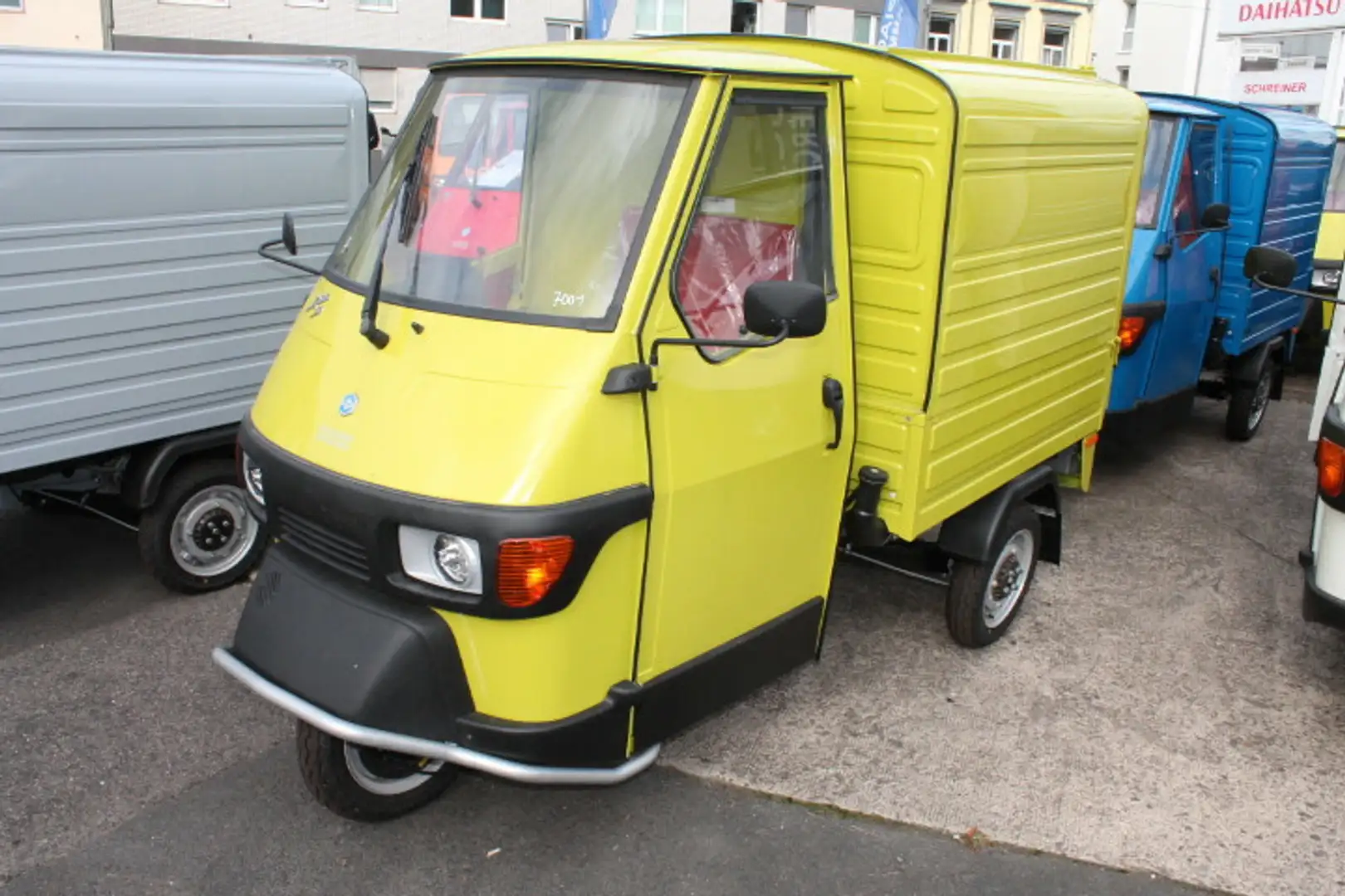 Piaggio Ape 50 Kasten + Frontbügel SOFORT !!! Gelb - 1